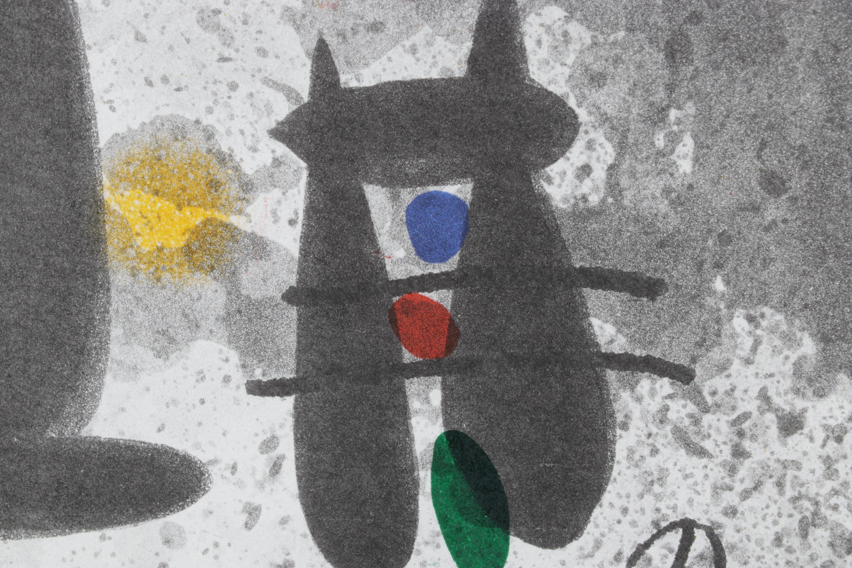 Joan Miró Color Lithograph for "Derrière le Miroir," 1971