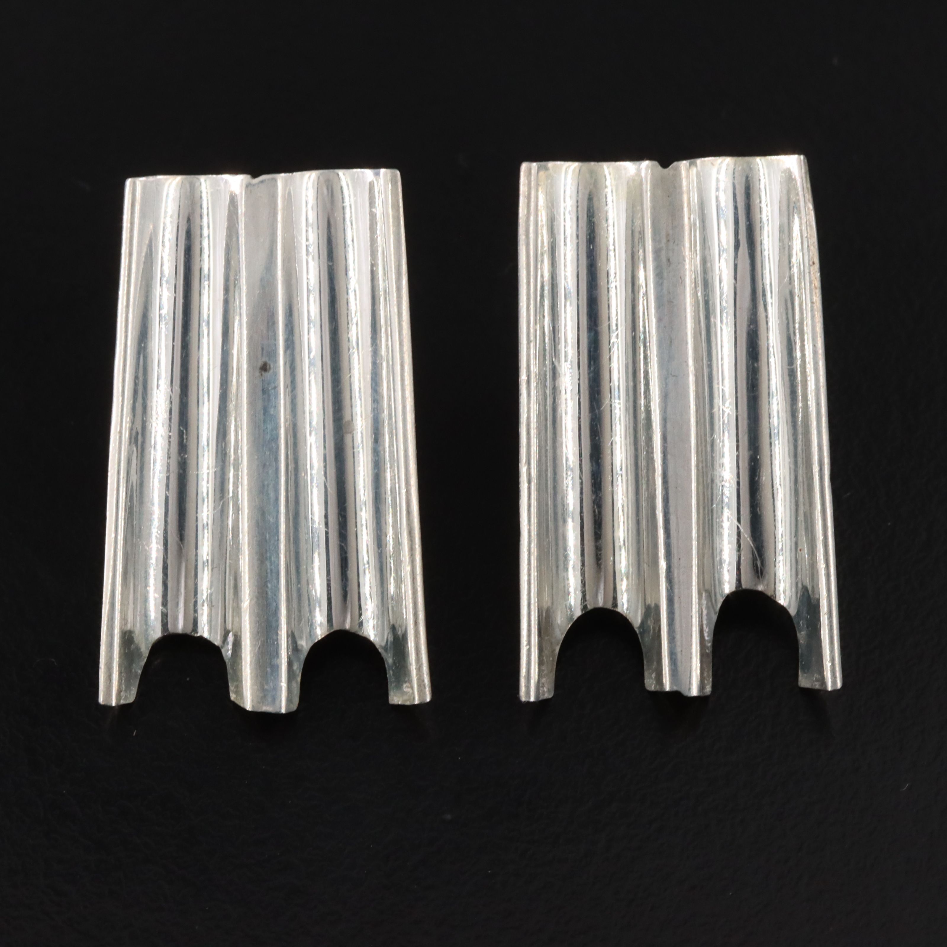 Mexican Modernist Style Sterling Necklace and Earrings Set