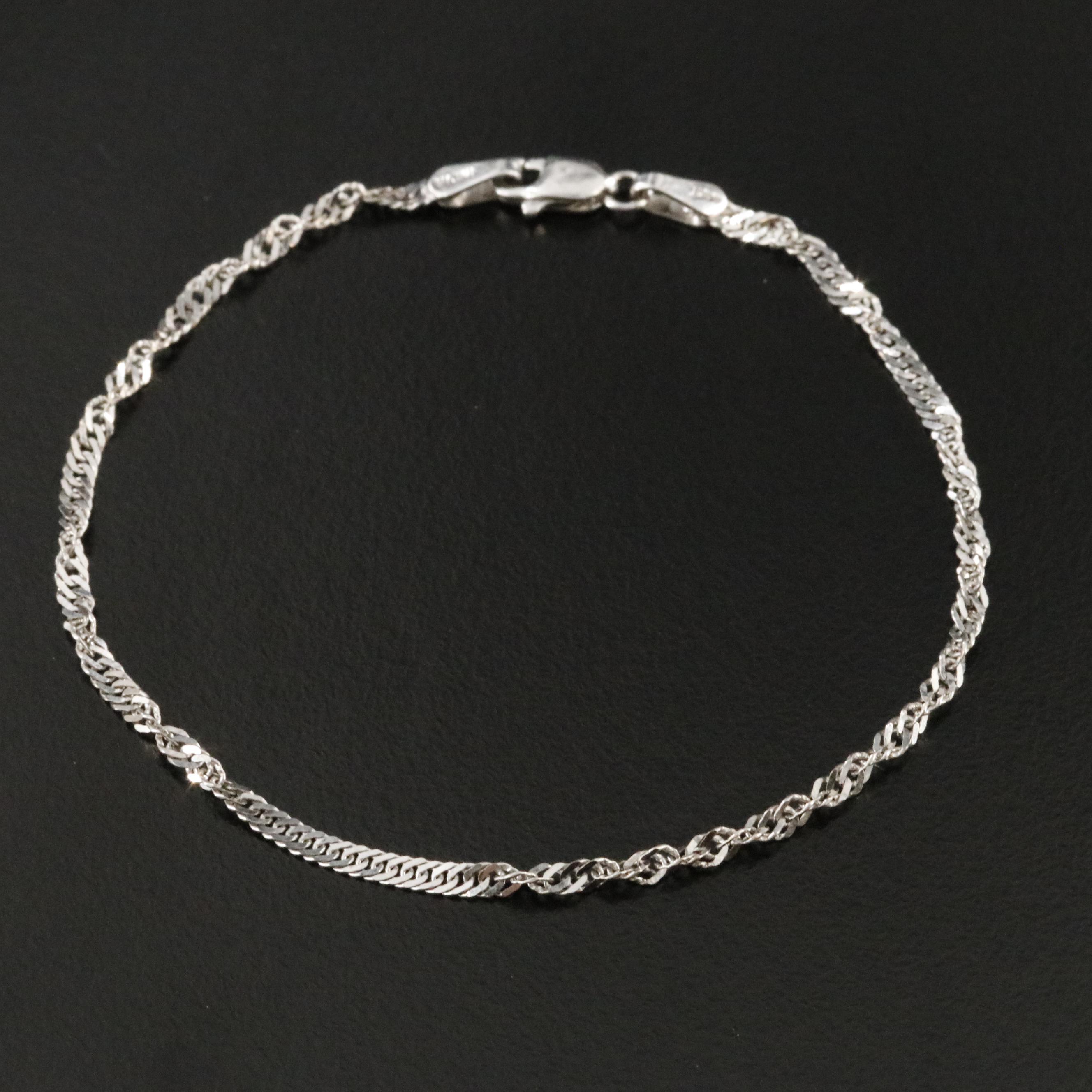 14K Singapore Chain Bracelet