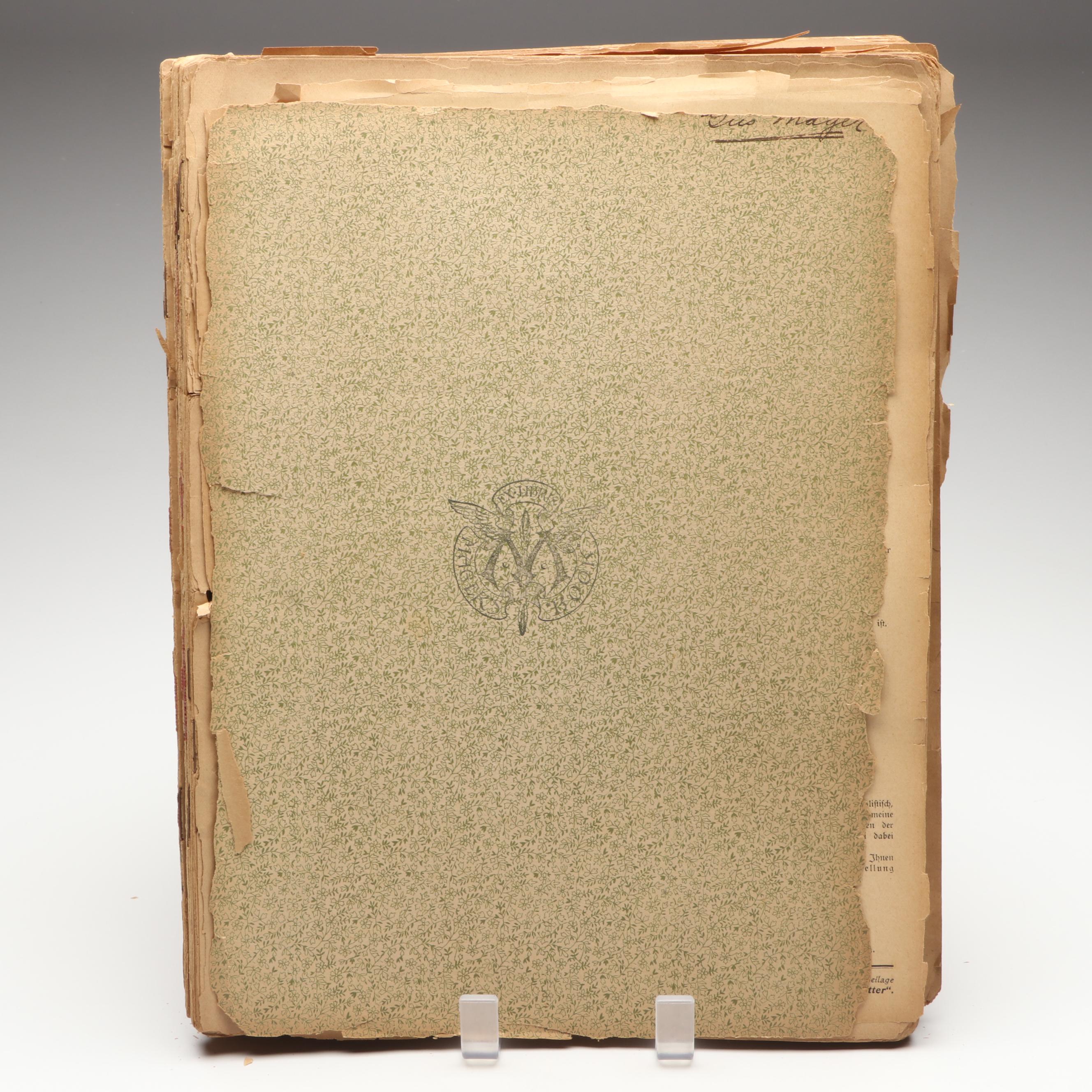 German "Lustige Blätter" Bound Magazine, 1900