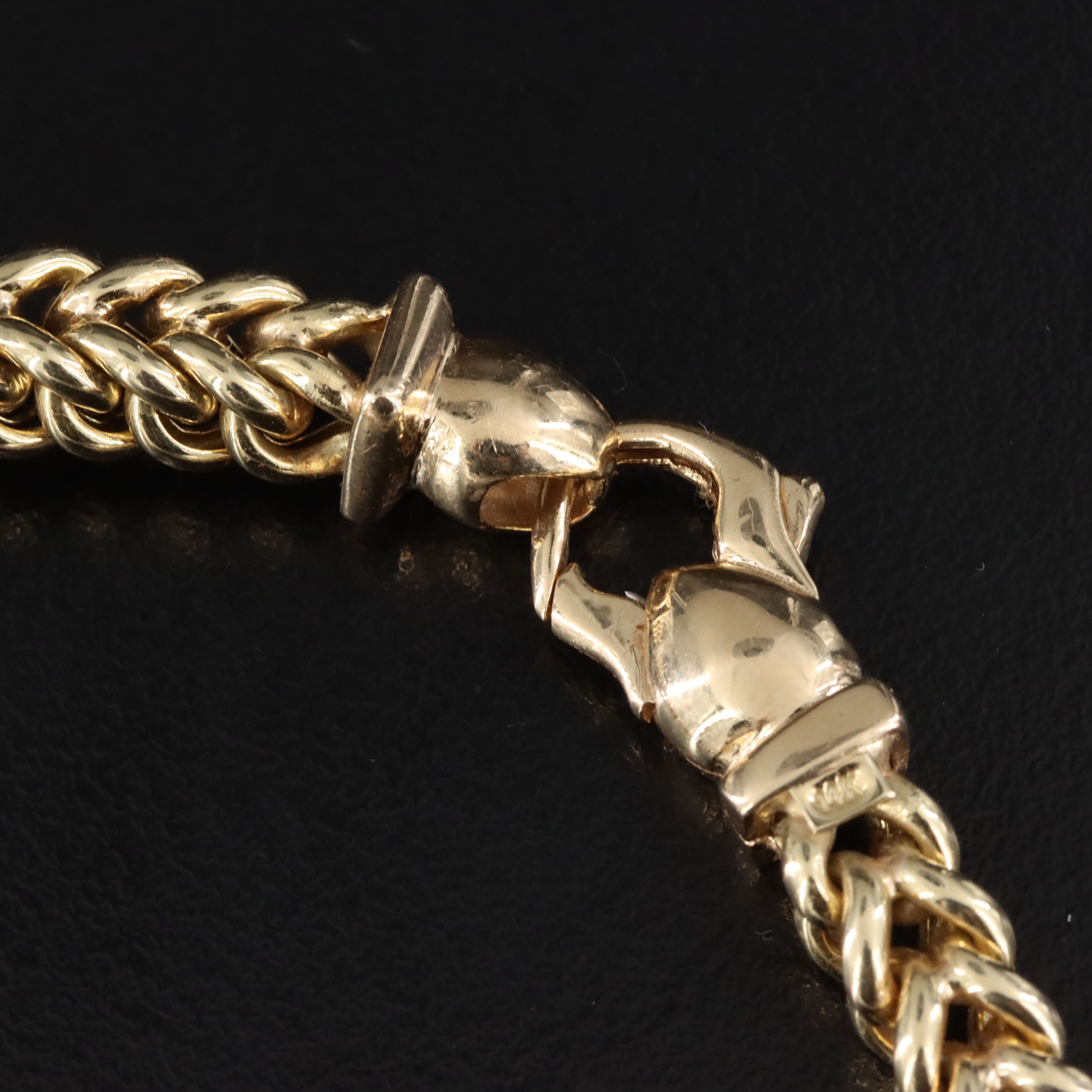 14K Two-Tone Square Curb Chain Necklace
