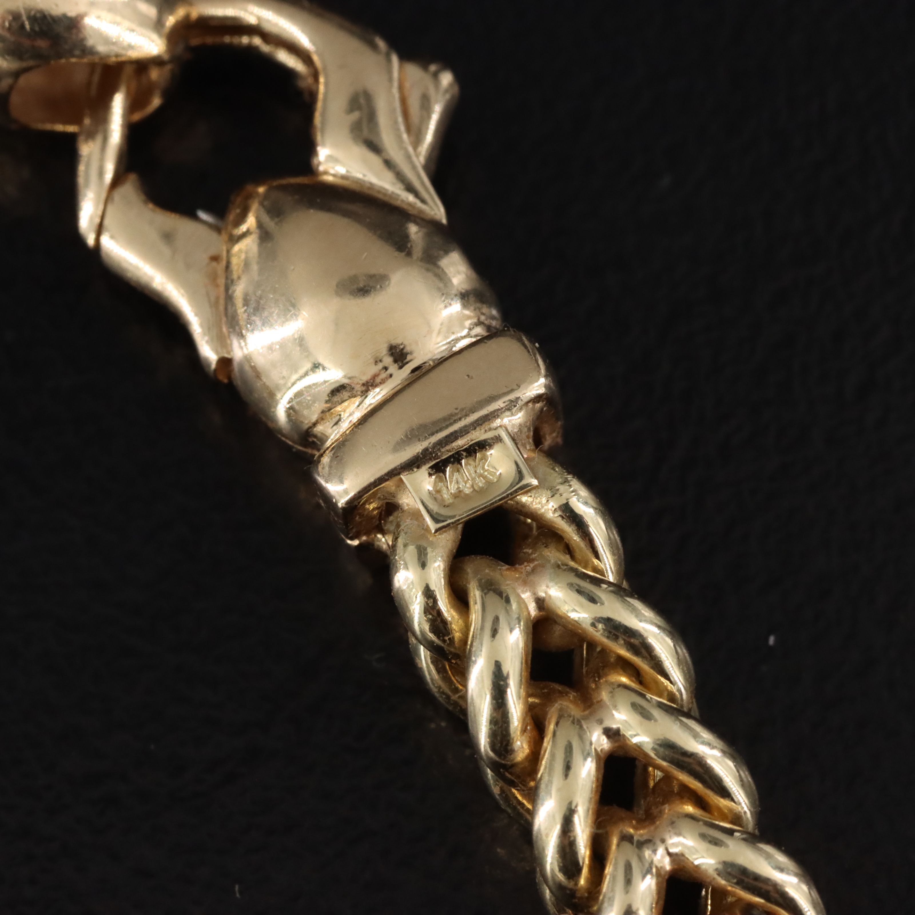 14K Two-Tone Square Curb Chain Necklace