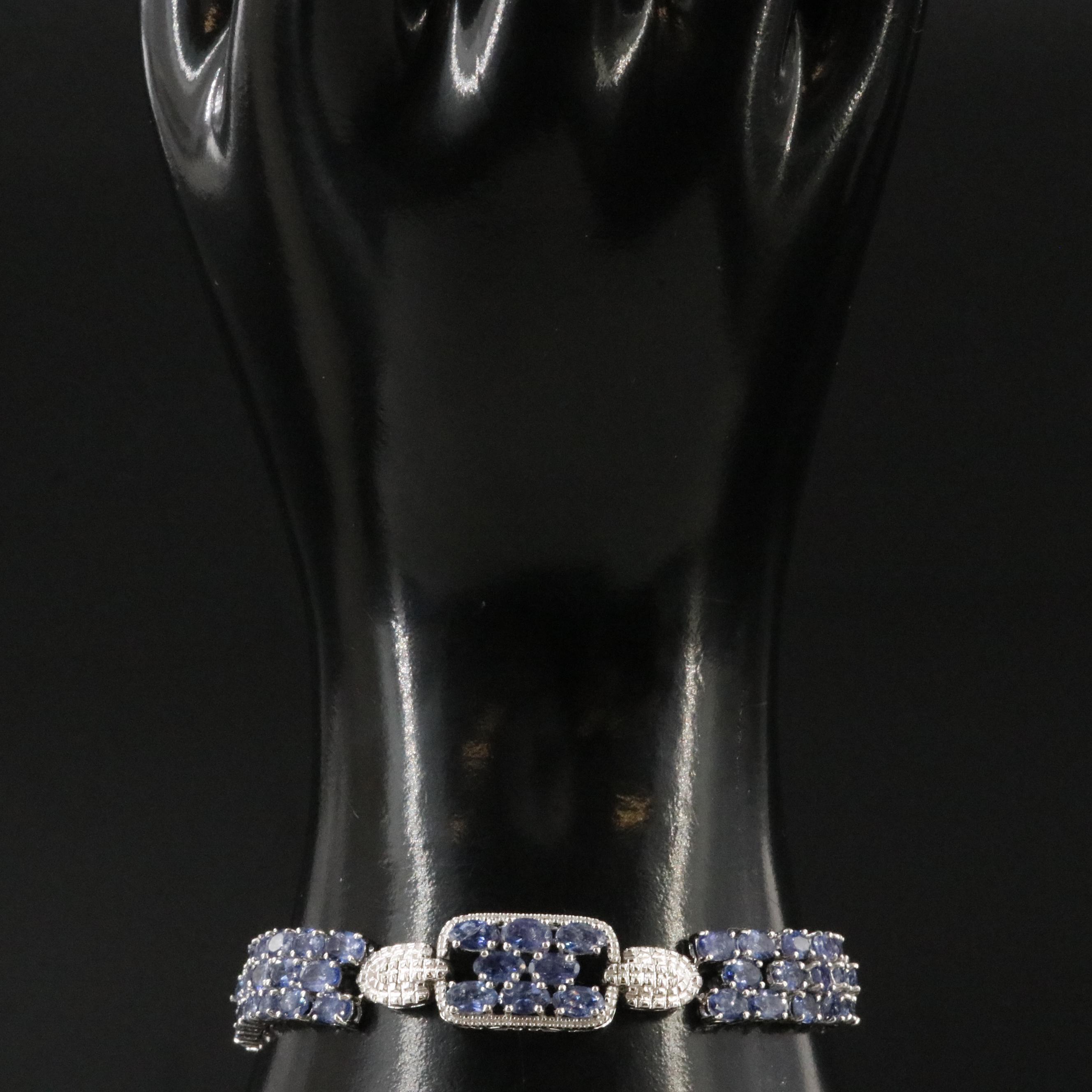 Oscar Friedman Sterling Tanzanite Bracelet