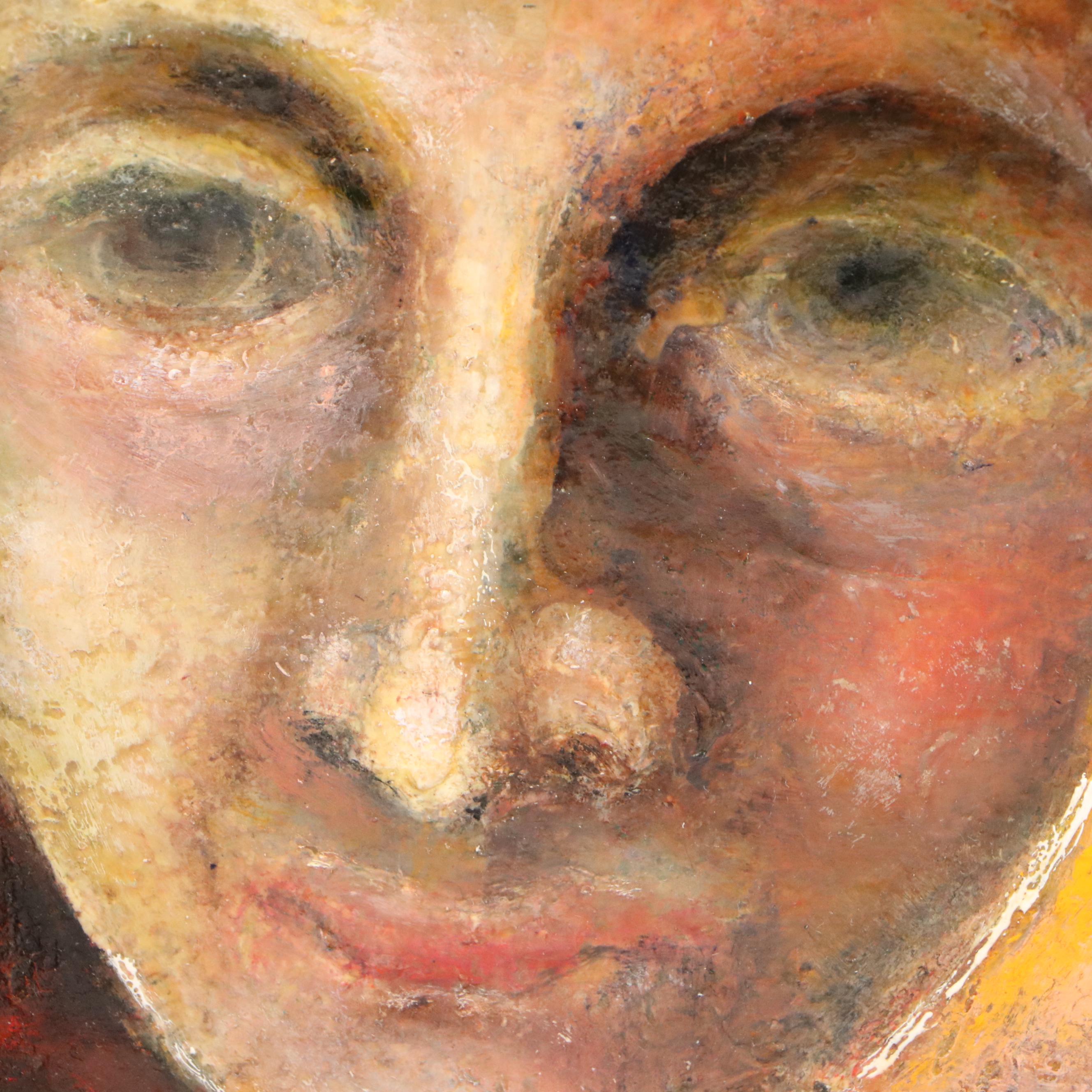 Nikolay Manuylov "Kuk" Oil Painting of Surreal Creature, Mid to Late 20th C.