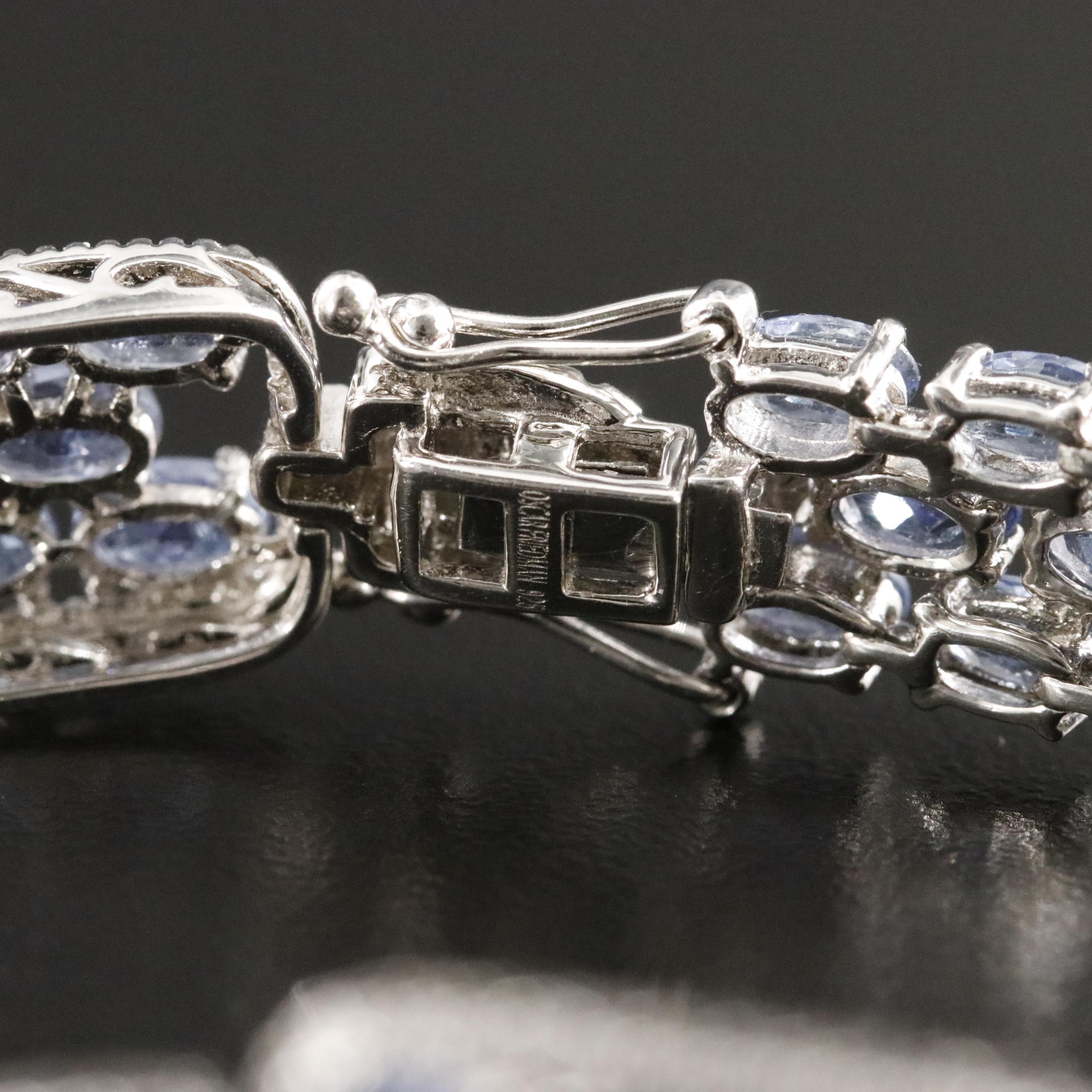 Oscar Friedman Sterling Tanzanite Bracelet