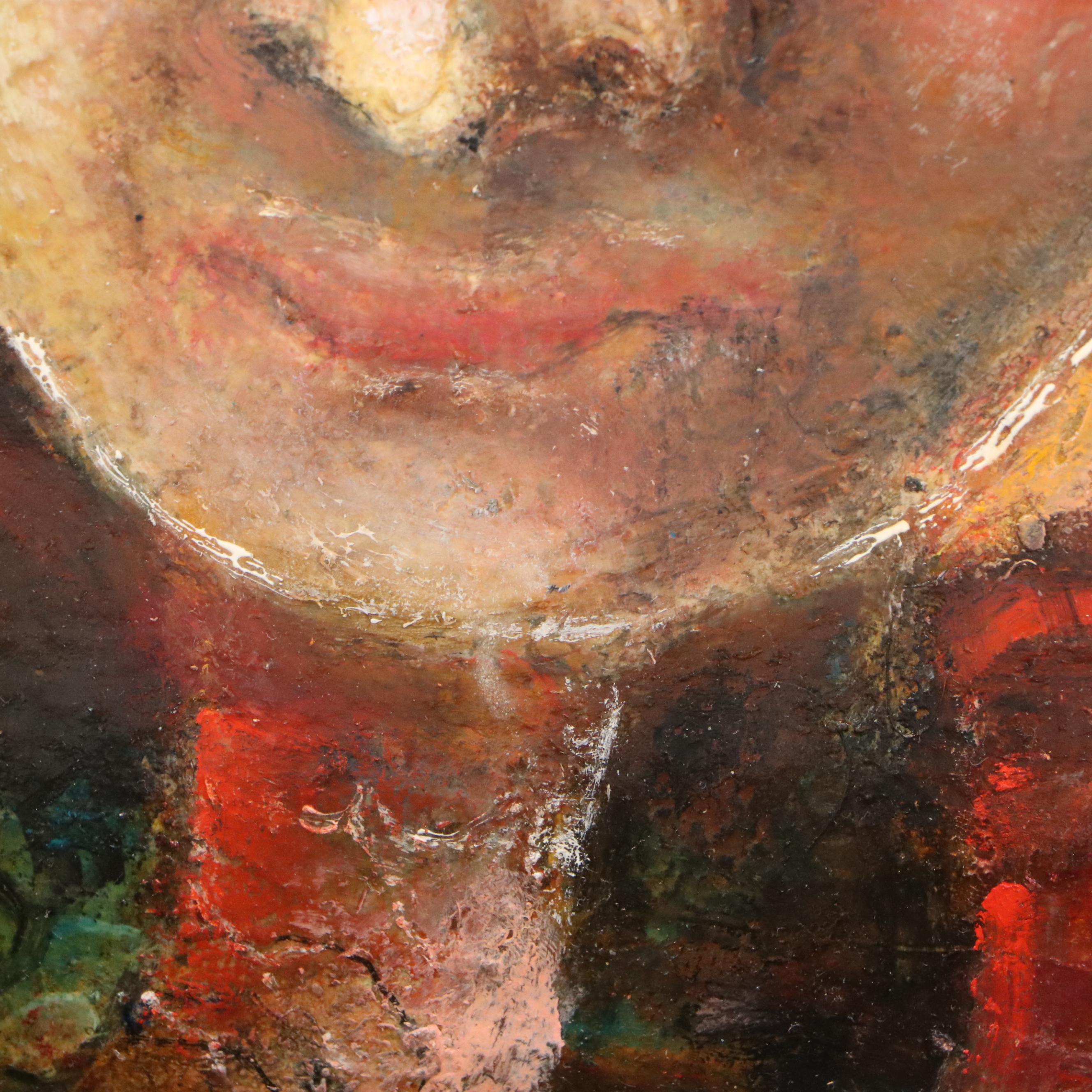 Nikolay Manuylov "Kuk" Oil Painting of Surreal Creature, Mid to Late 20th C.