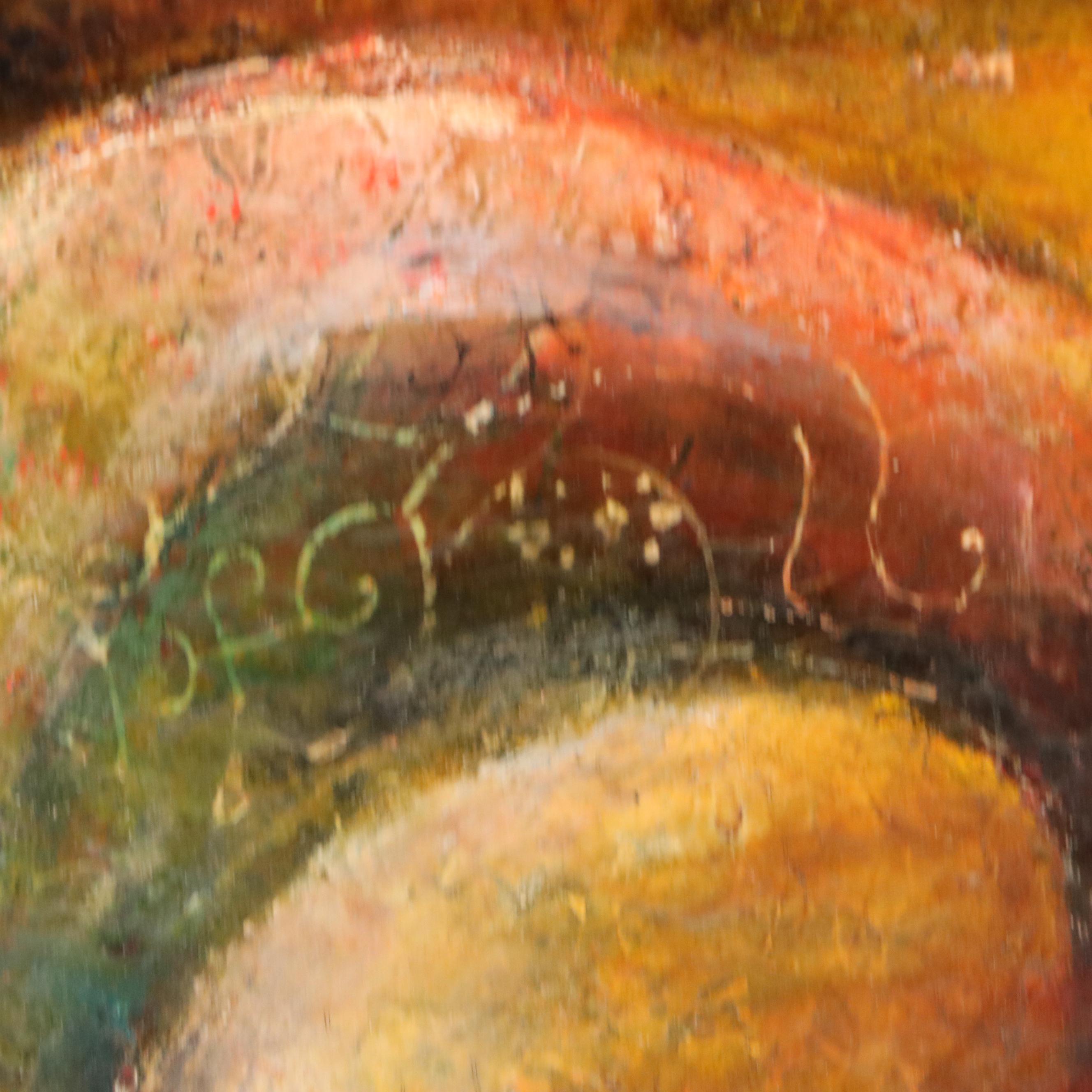 Nikolay Manuylov "Kuk" Oil Painting of Surreal Creature, Mid to Late 20th C.