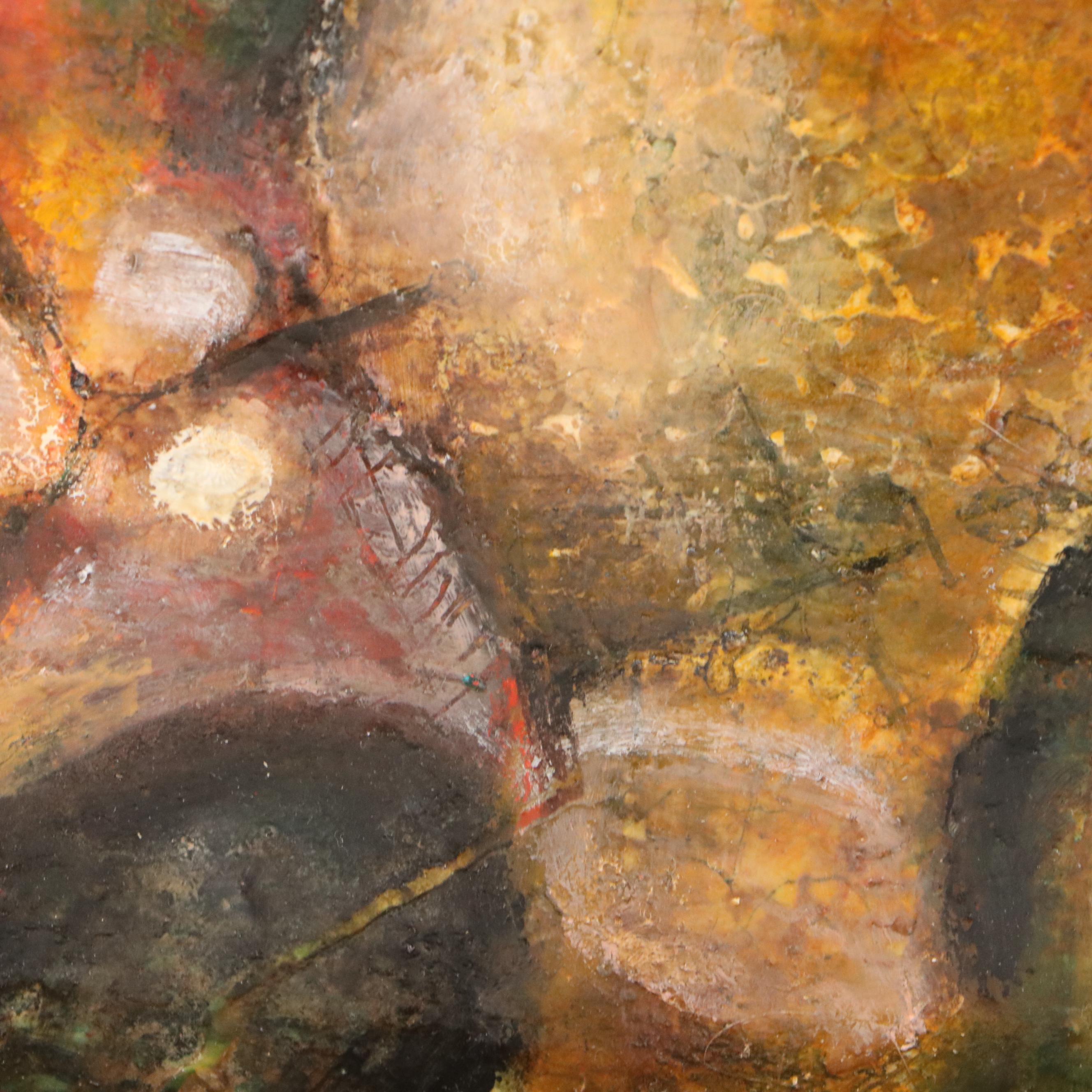 Nikolay Manuylov "Kuk" Oil Painting of Surreal Creature, Mid to Late 20th C.