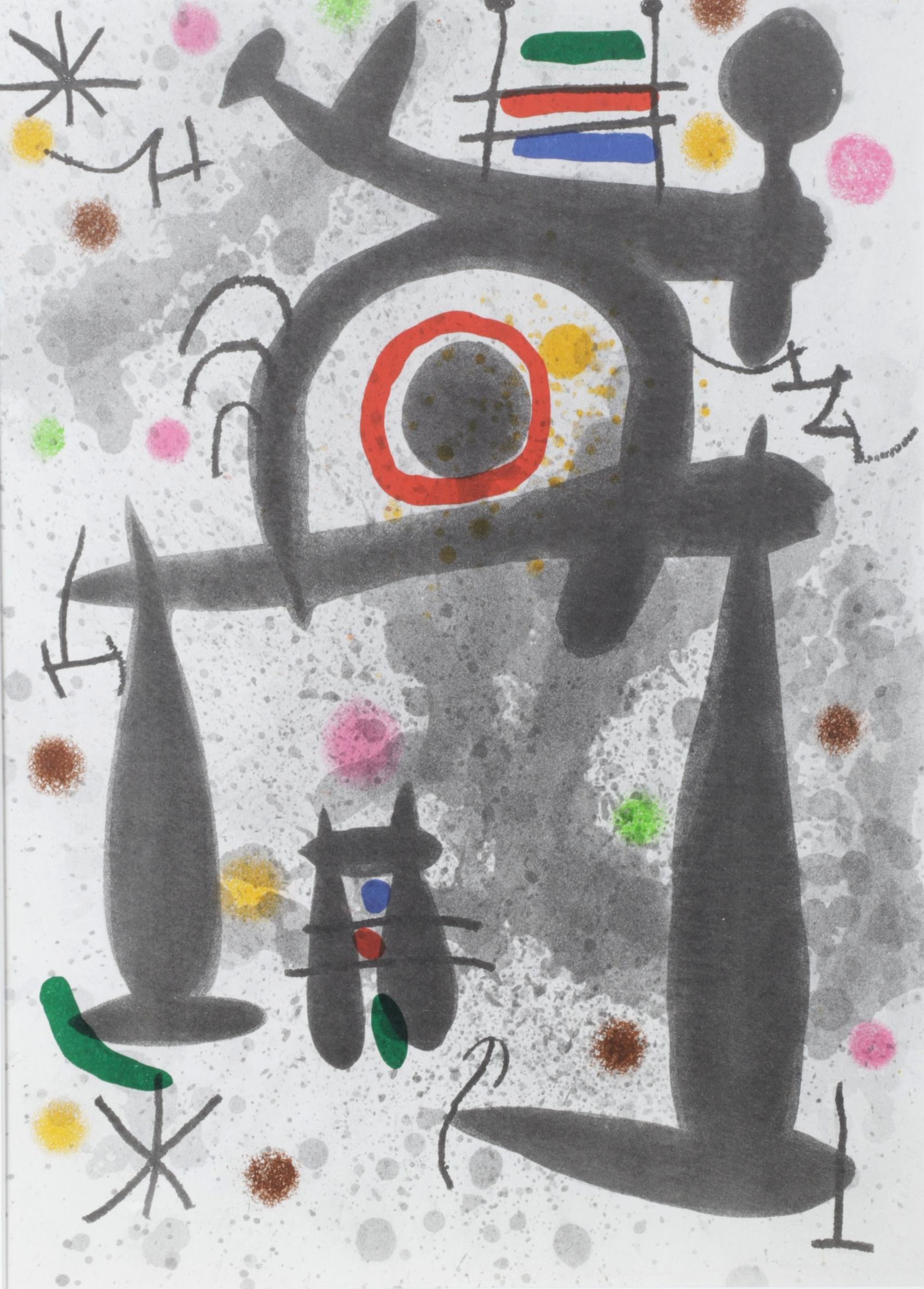 Joan Miró Color Lithograph for "Derrière le Miroir," 1971