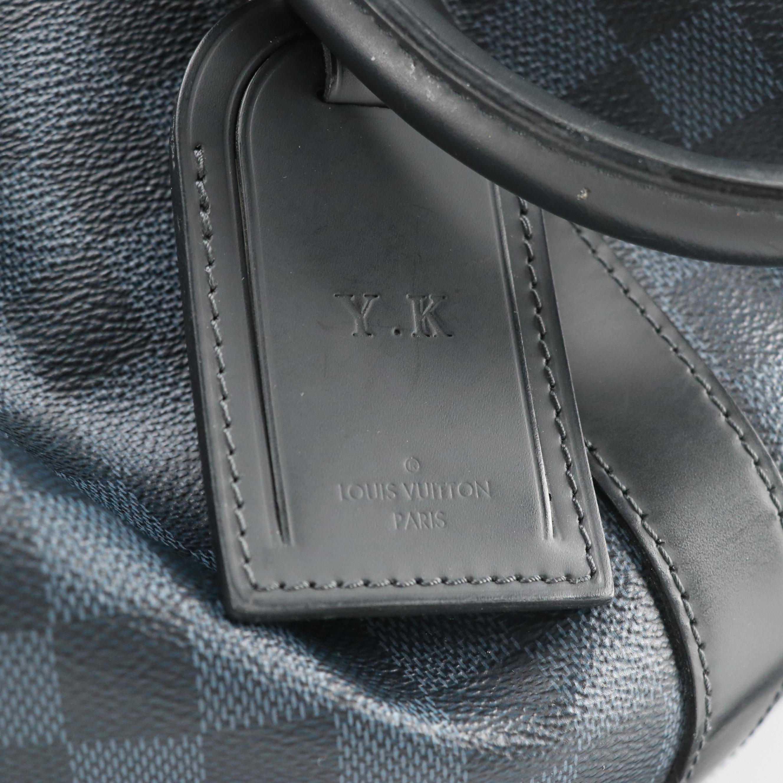 Louis Vuitton Keepall Bandoulière 45 in Damier Graphite Canvas and Black Leather