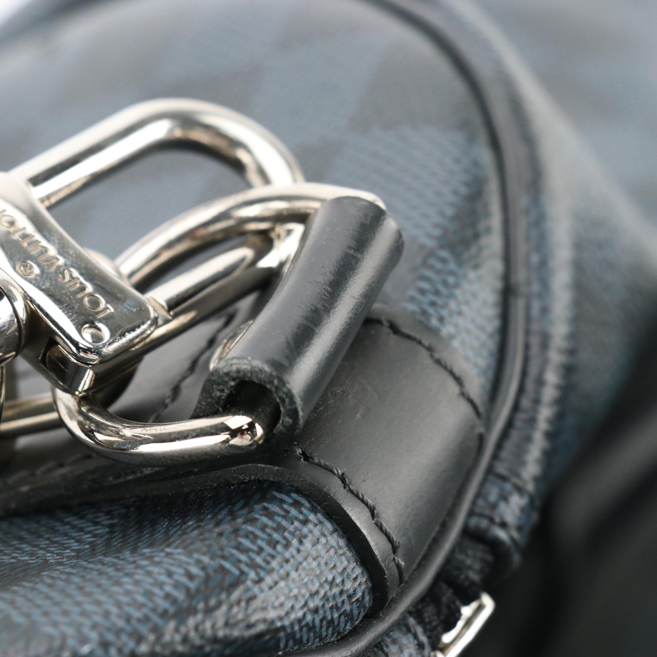 Louis Vuitton Keepall Bandoulière 45 in Damier Graphite Canvas and Black Leather