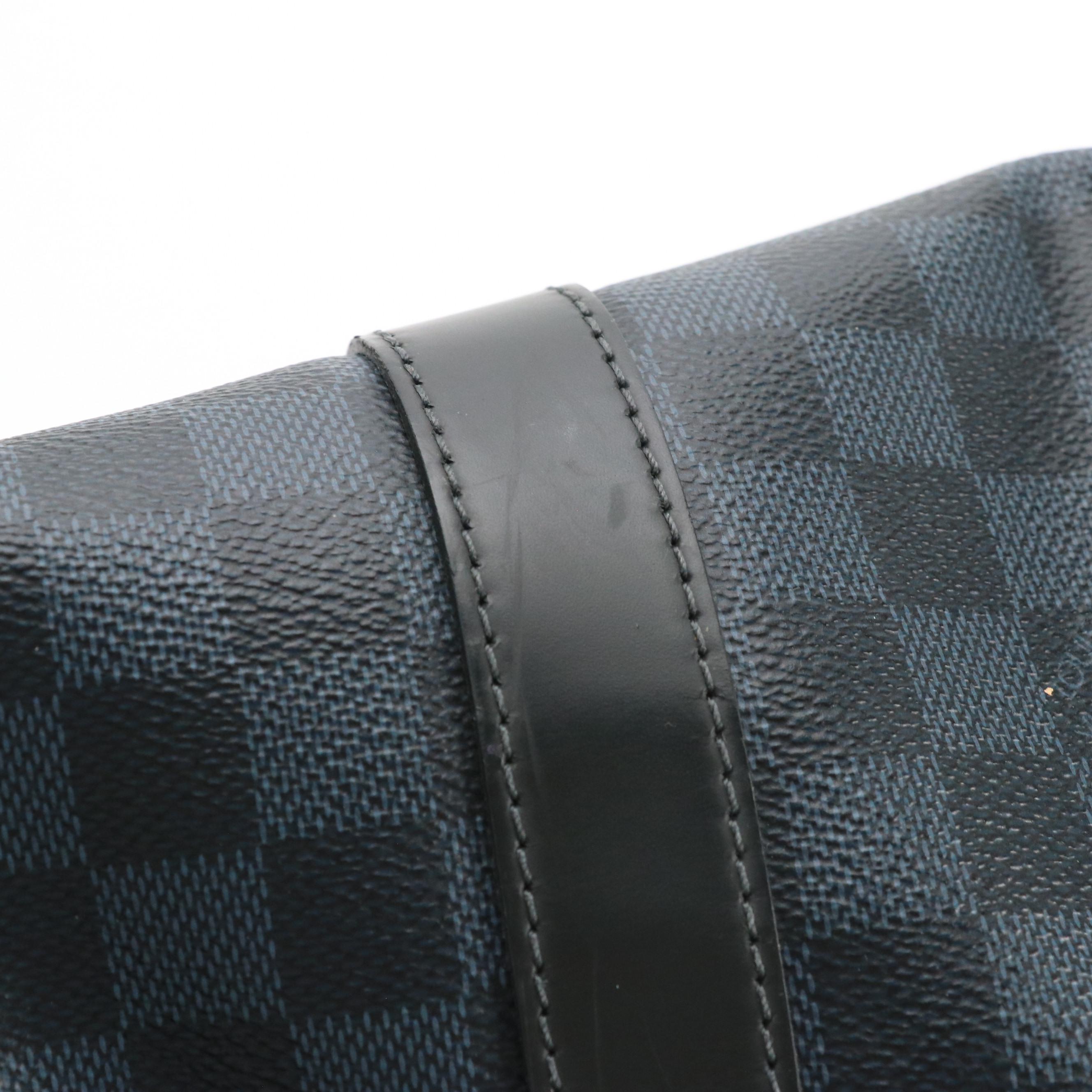 Louis Vuitton Keepall Bandoulière 45 in Damier Graphite Canvas and Black Leather