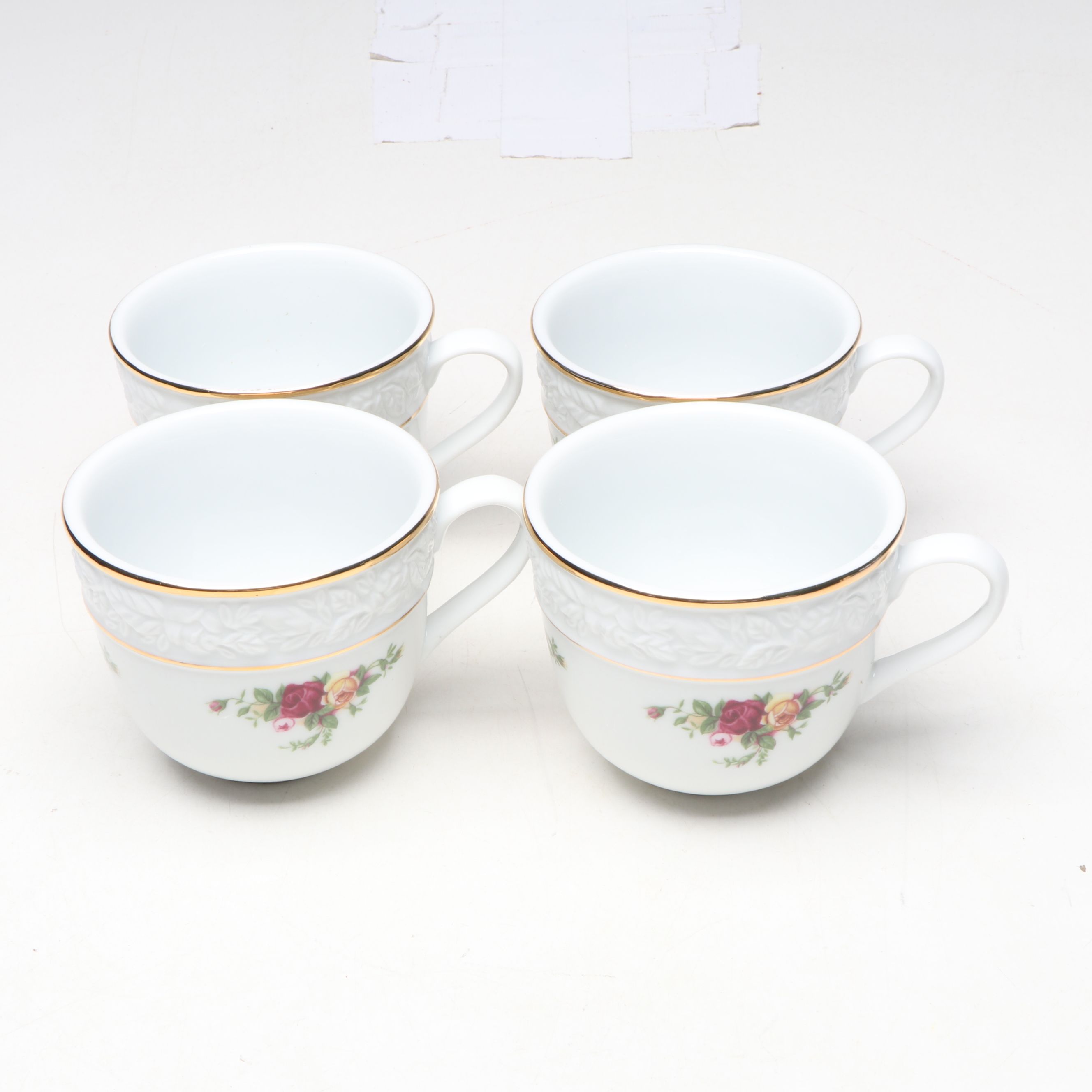 Royal Albert "Old Country Roses" Divided Dish with Punch Bowl and Cups