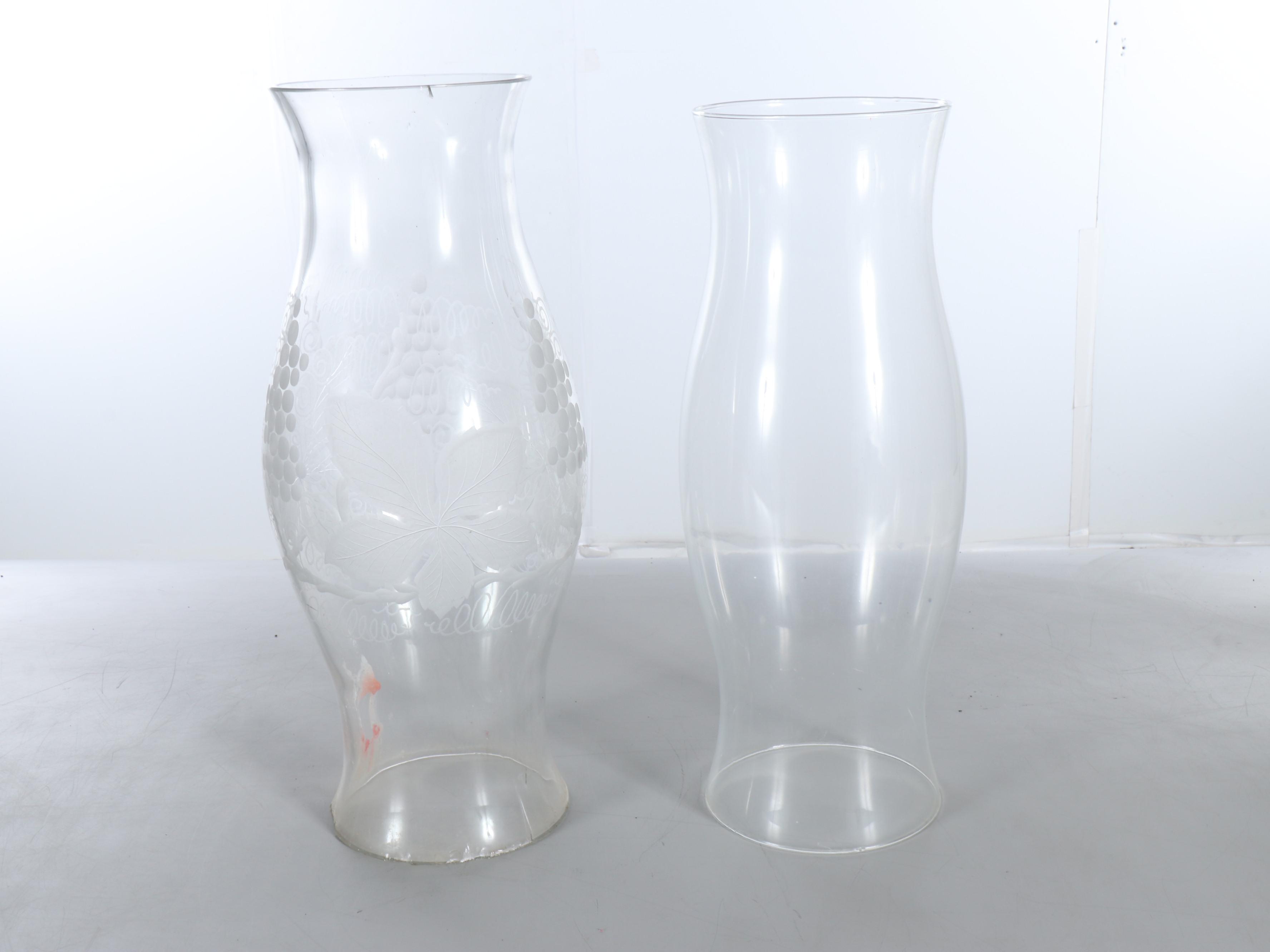 Wrought Iron and Glass Hurricane Candle Holders