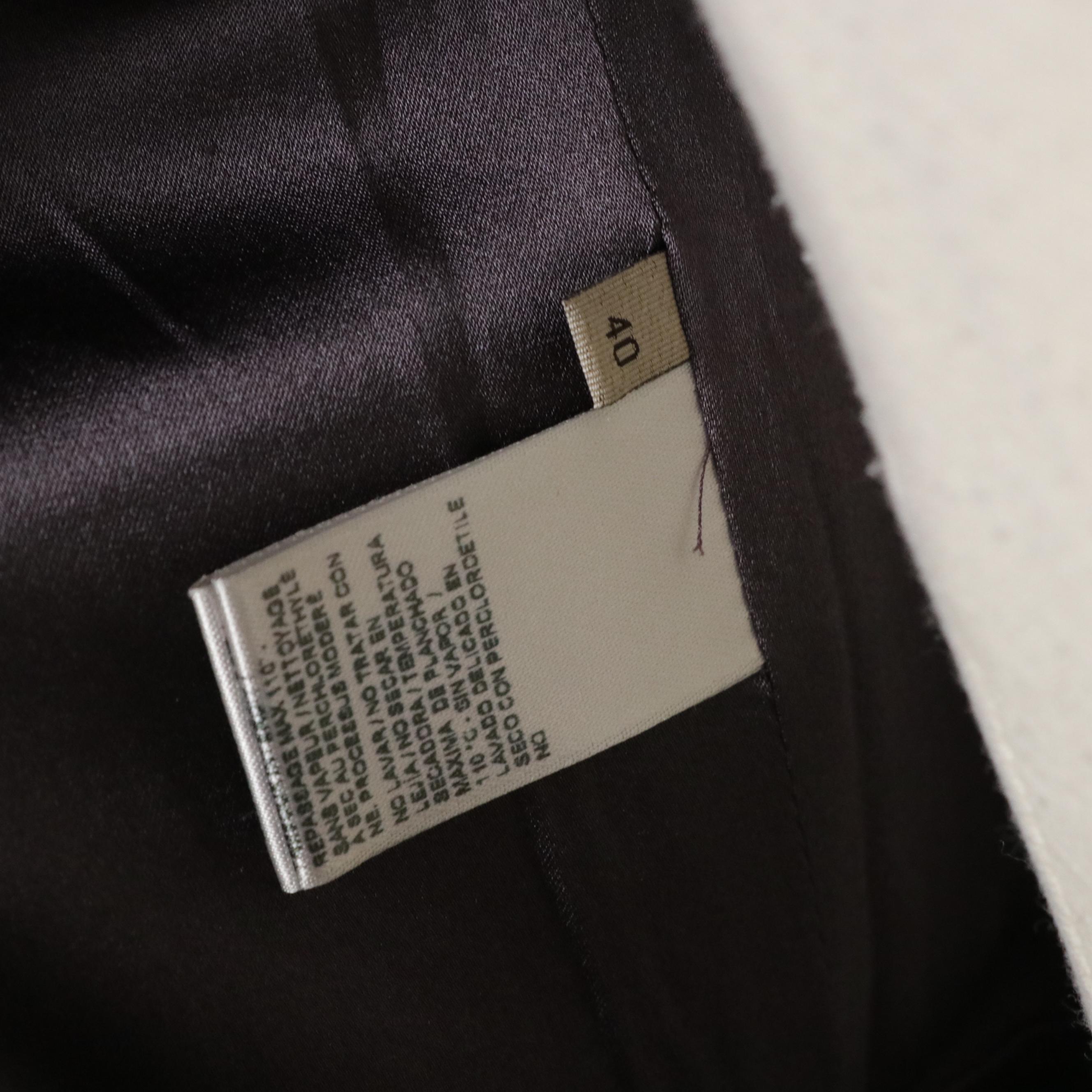 Bottega Veneta Dusty Purple Mauve Wool Midi Dress with Ruffle Details