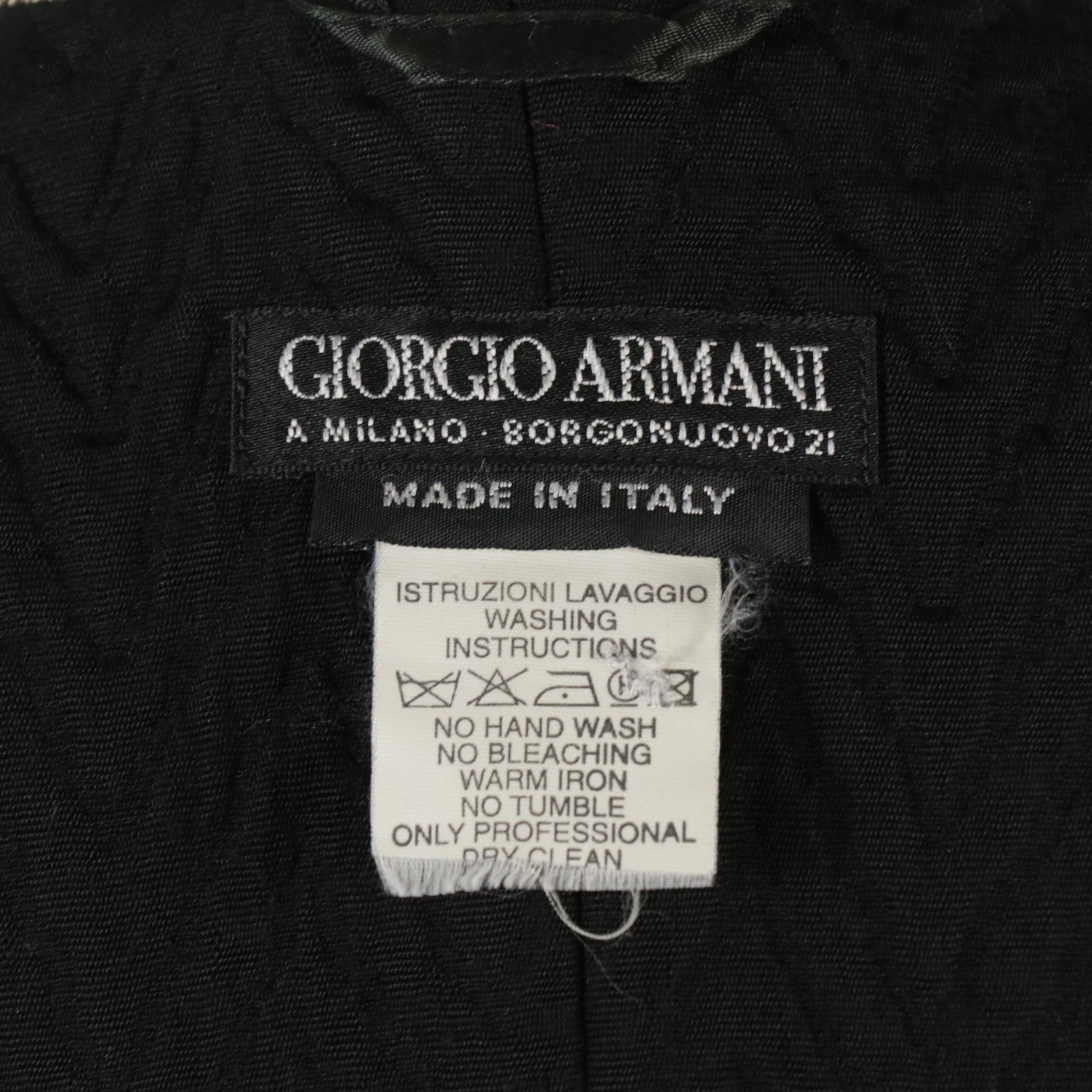 Giorgio Armani Double-Breasted Twill Blazer, circa 1980