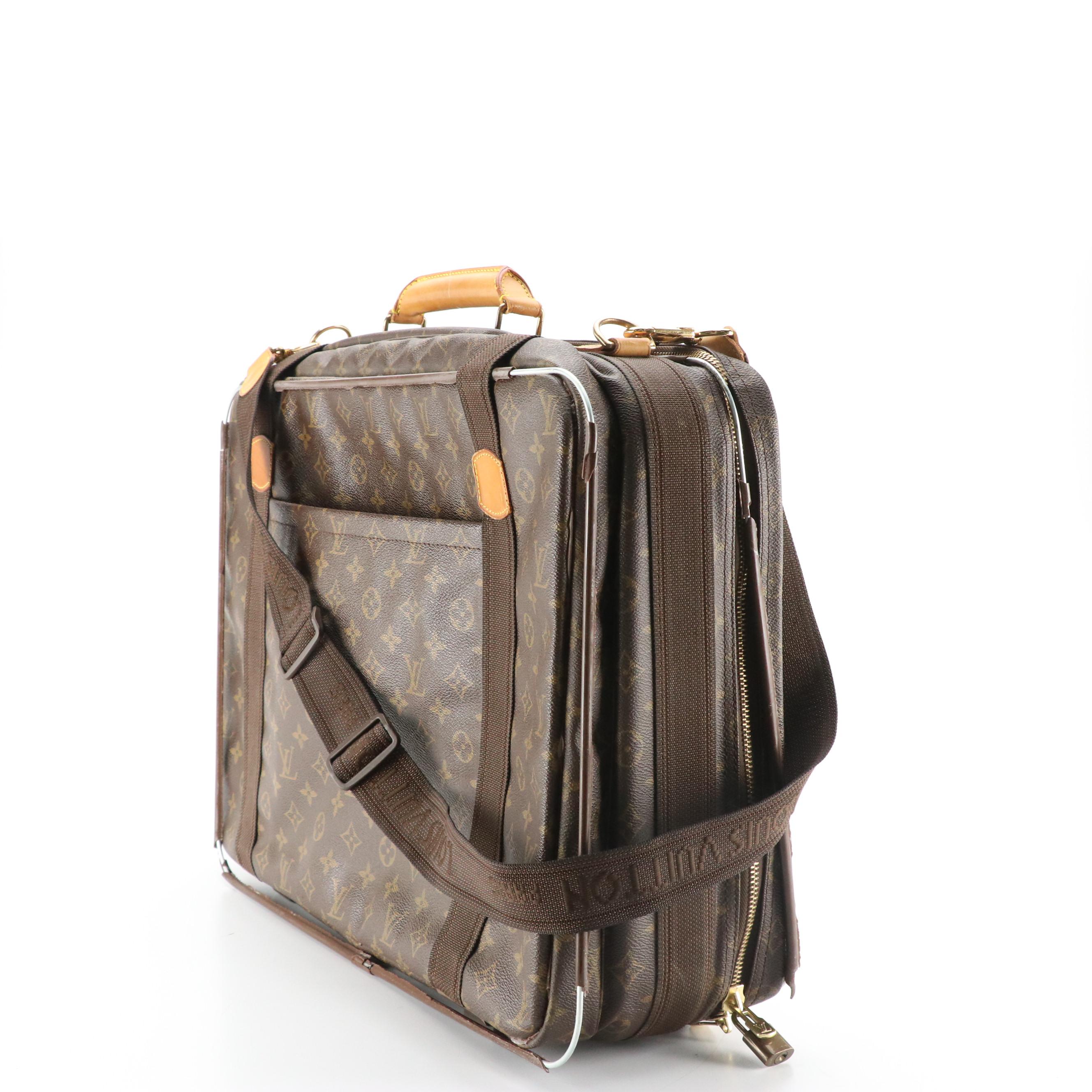 Louis Vuitton Satellite 53 Suitcase in Monogram Coated Canvas and Leather Trim