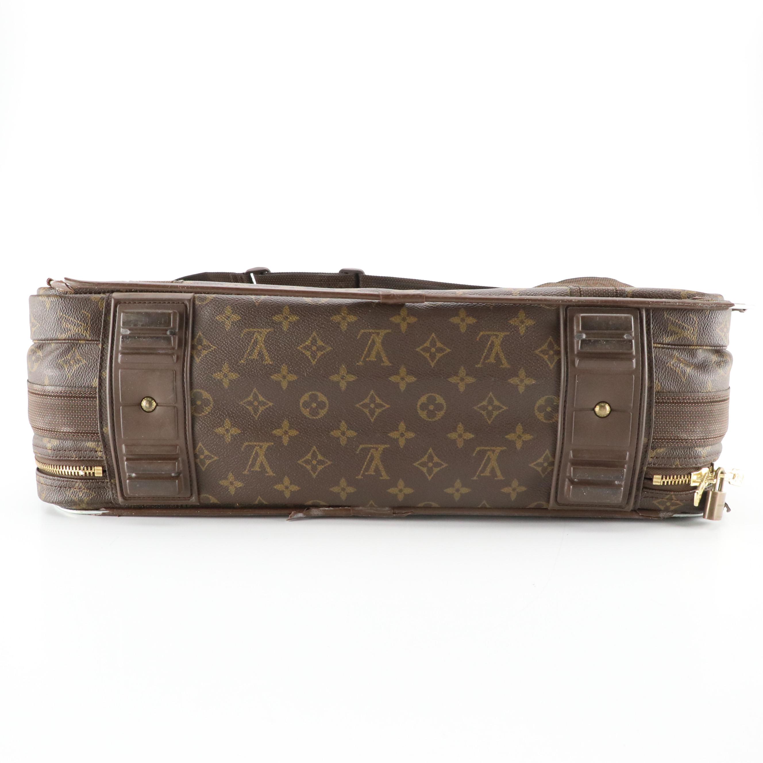 Louis Vuitton Satellite 53 Suitcase in Monogram Coated Canvas and Leather Trim