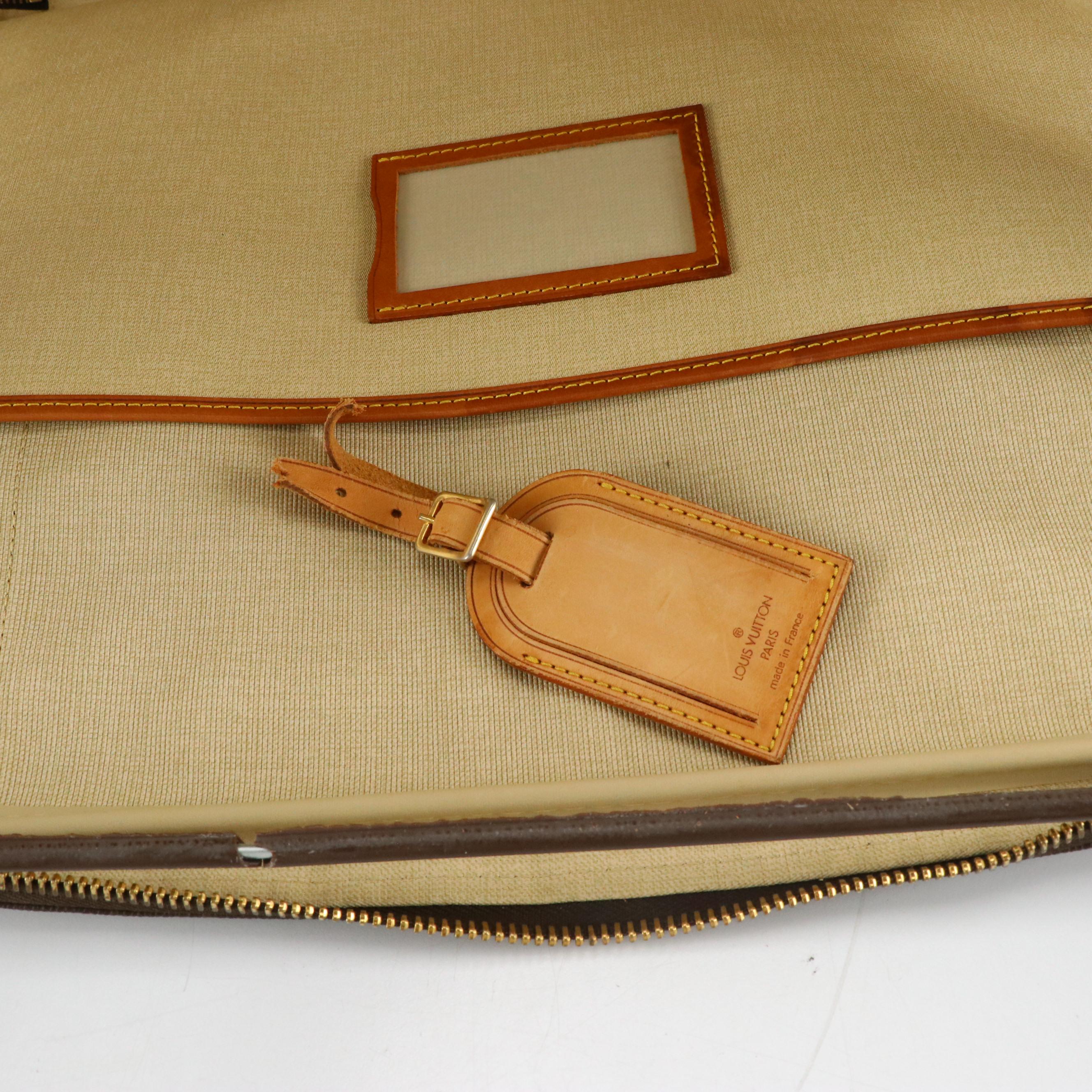 Louis Vuitton Satellite 53 Suitcase in Monogram Coated Canvas and Leather Trim