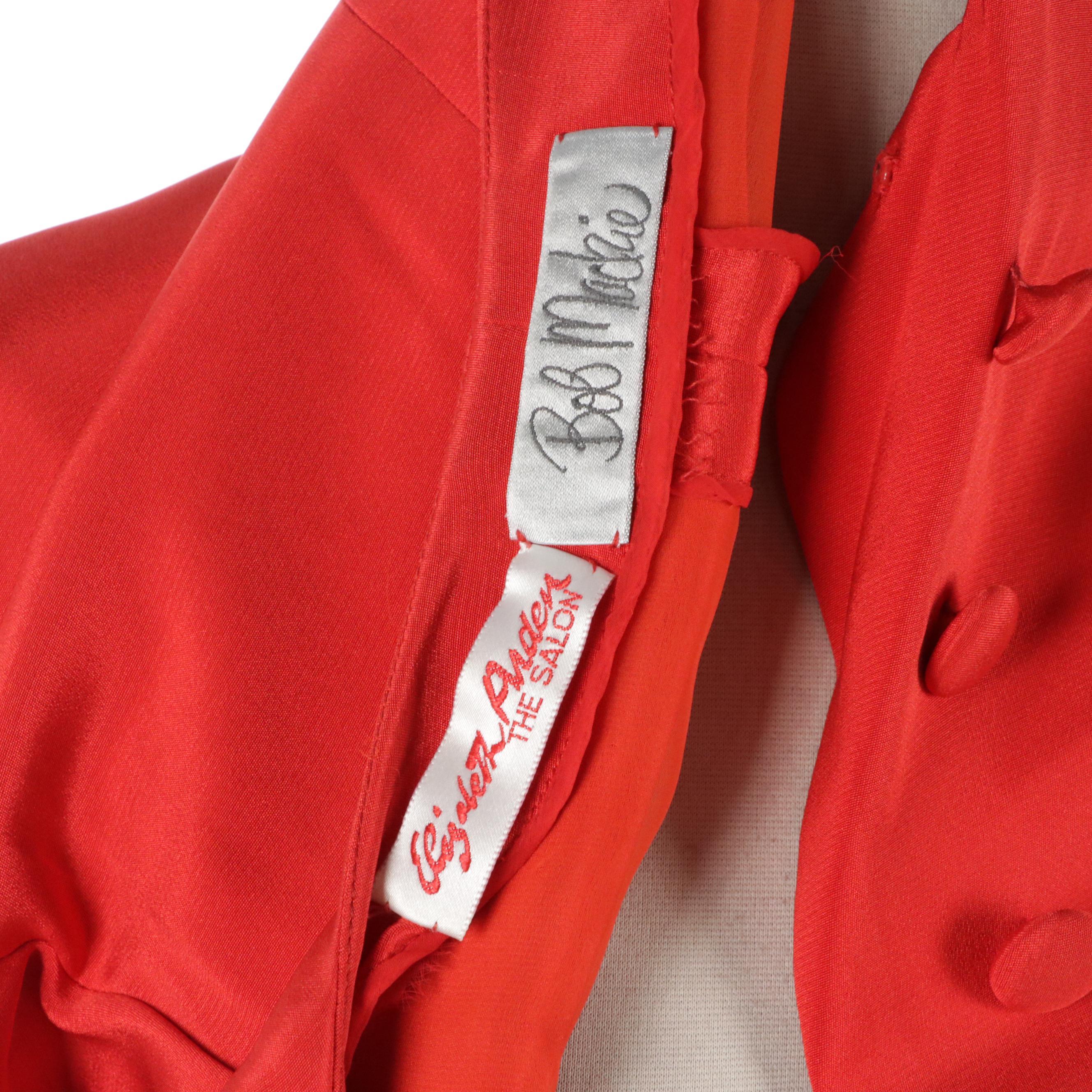 Bob Mackie for Elizabeth Arden Silk Jersey Dress with Geometric Bead/Sequin Trim