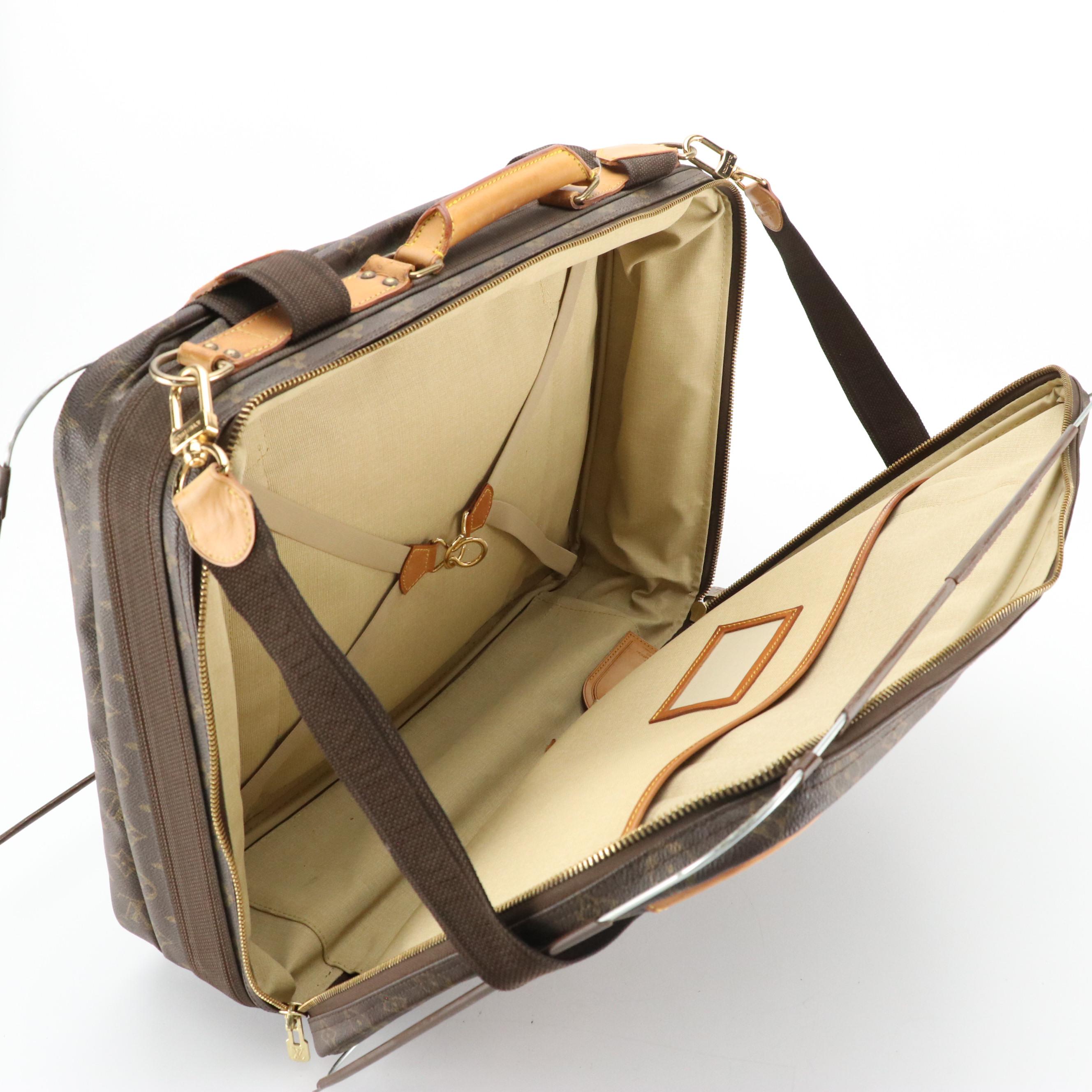 Louis Vuitton Satellite 53 Suitcase in Monogram Coated Canvas and Leather Trim