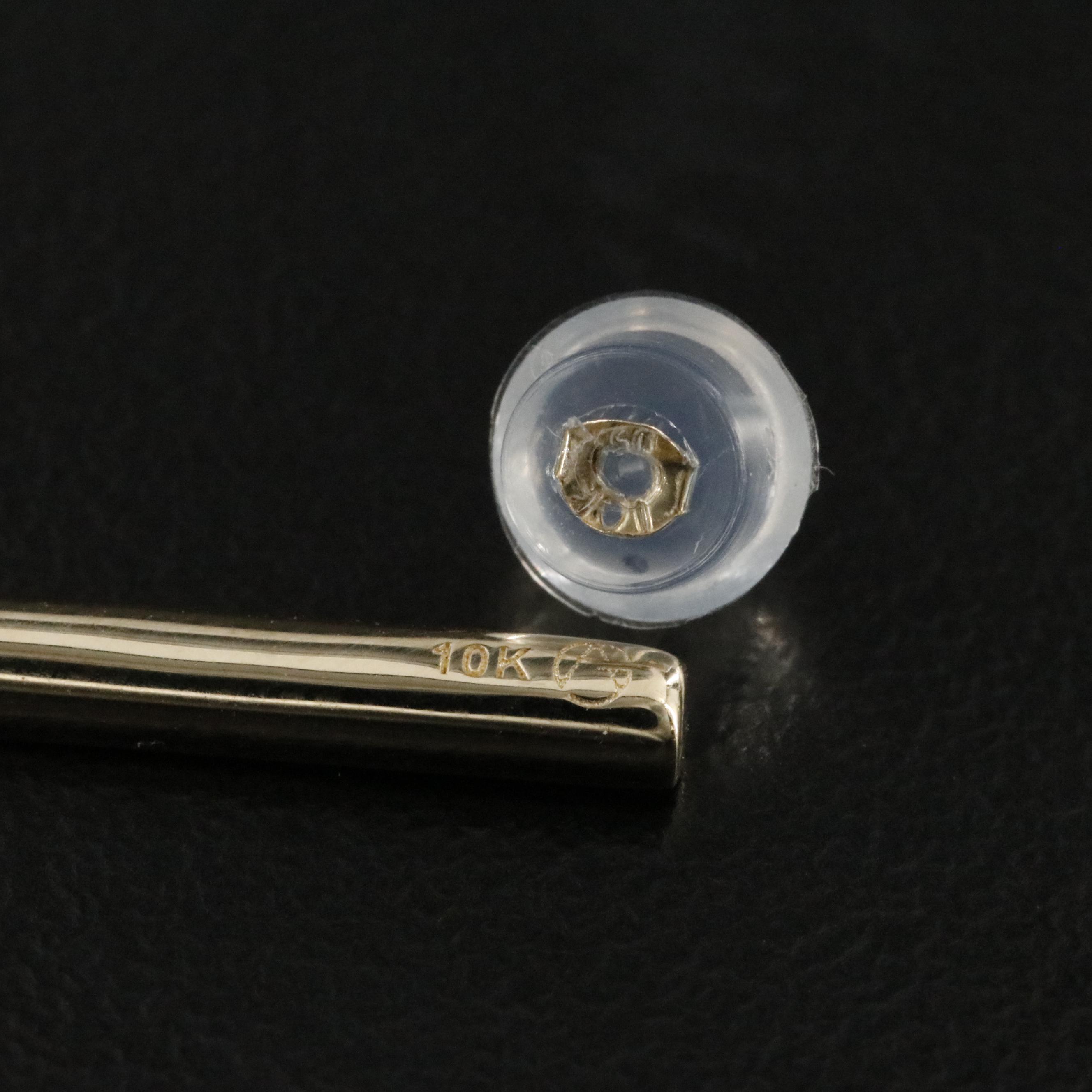 10K 0.50 CTW Lab Grown Diamond Bar Earrings