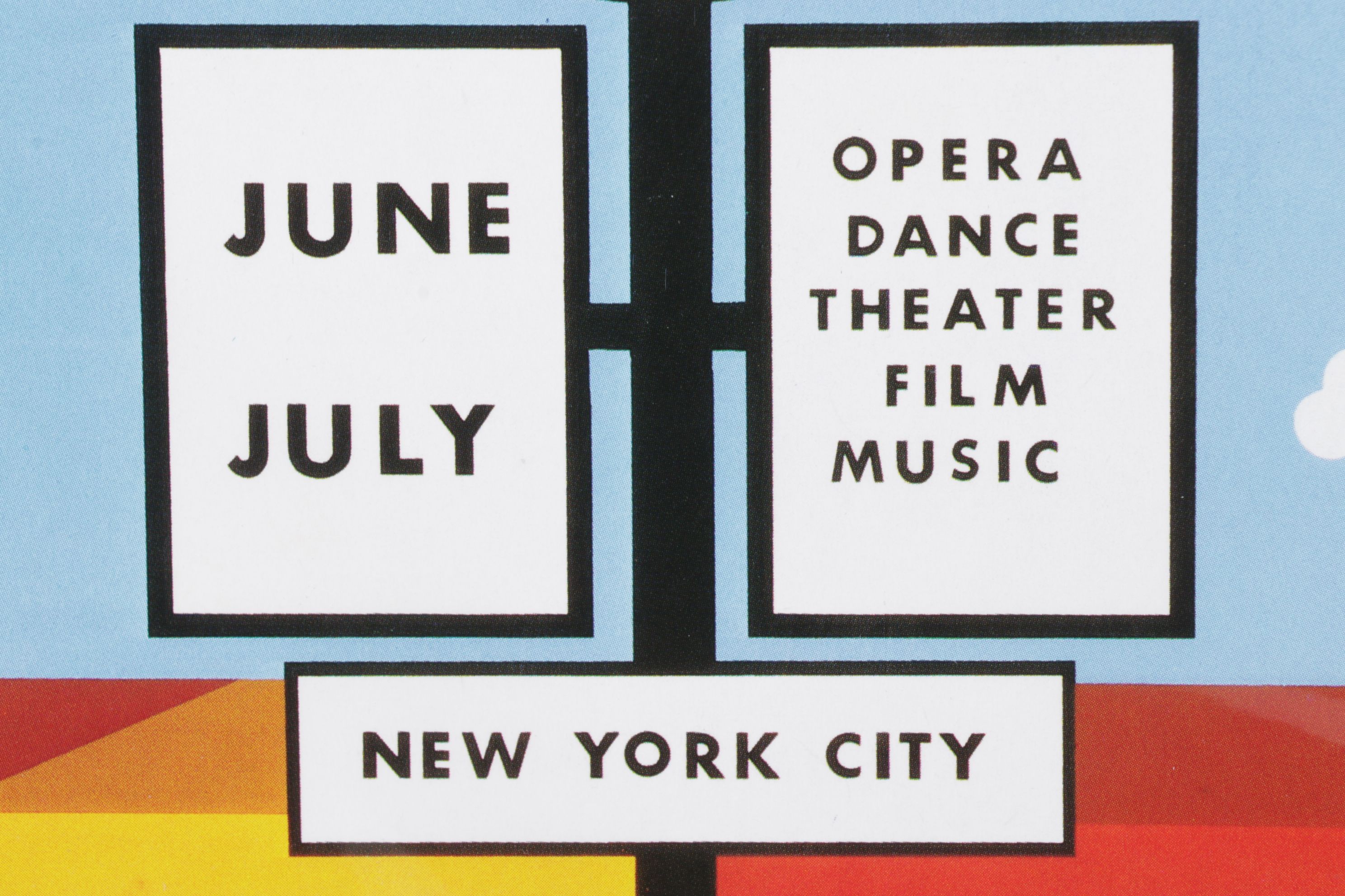 Offset Lithograph after Allan D'Arcangelo for Lincoln Center Festival '68