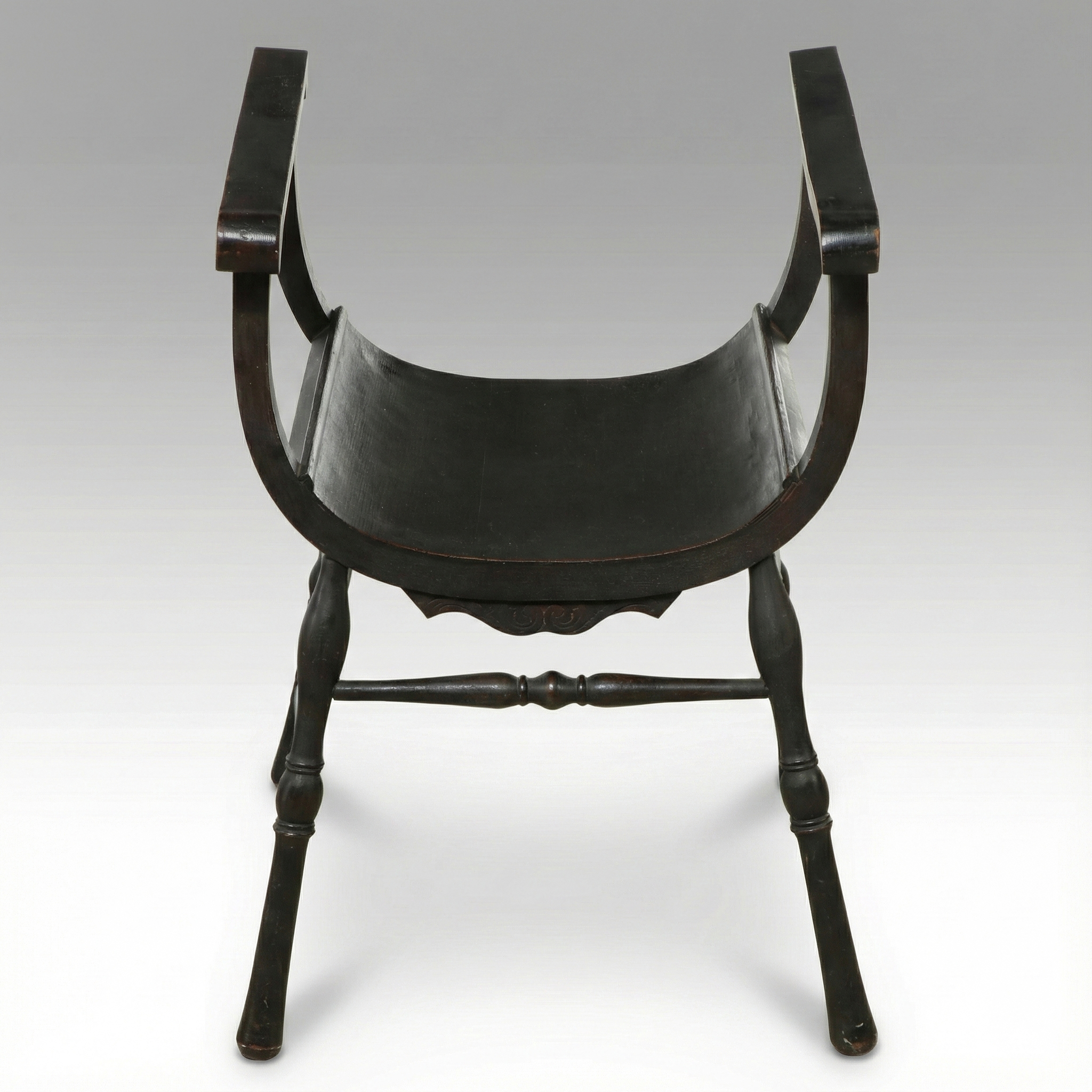 Renaissance Revival Style Wooden Savonarola Chair, Early 20th Century