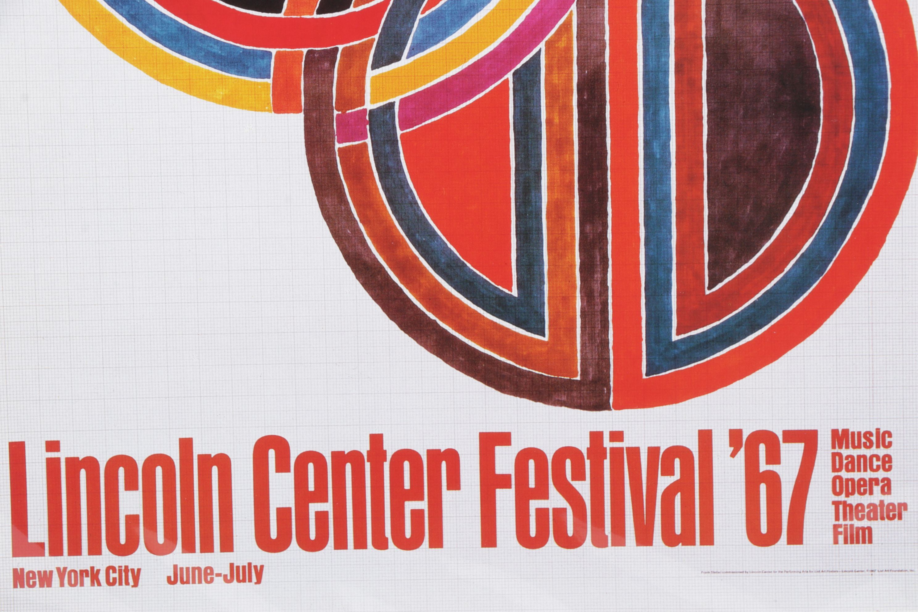 Offset Lithograph after Frank Stella for Lincoln Center Festival '67