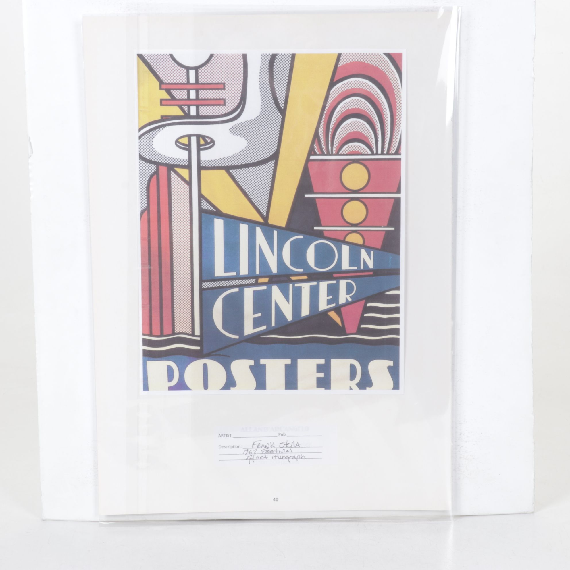 Offset Lithograph after Frank Stella for Lincoln Center Festival '67