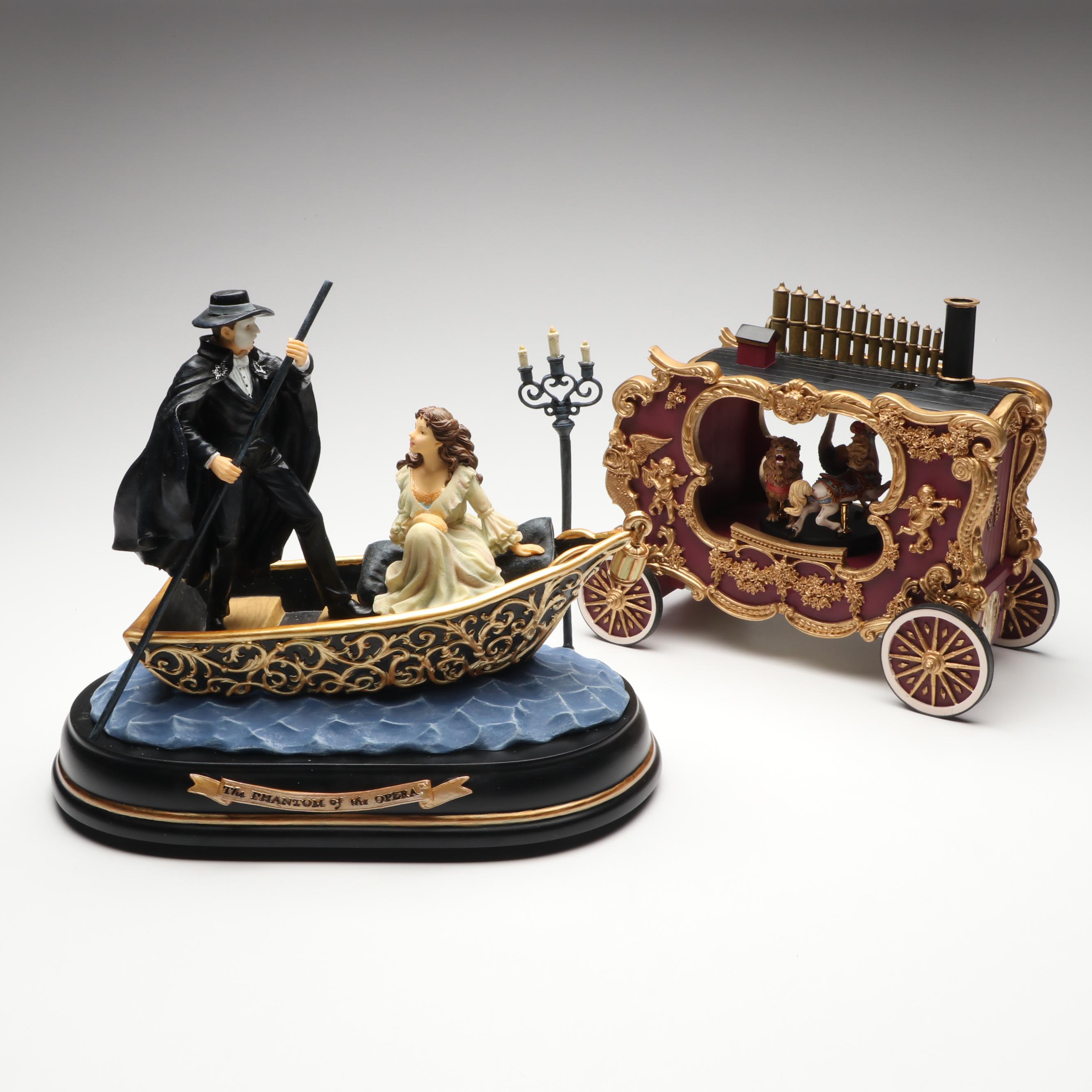 San Francisco Music Box Company "Journey to the Phantom Layer" and Circus Wagon