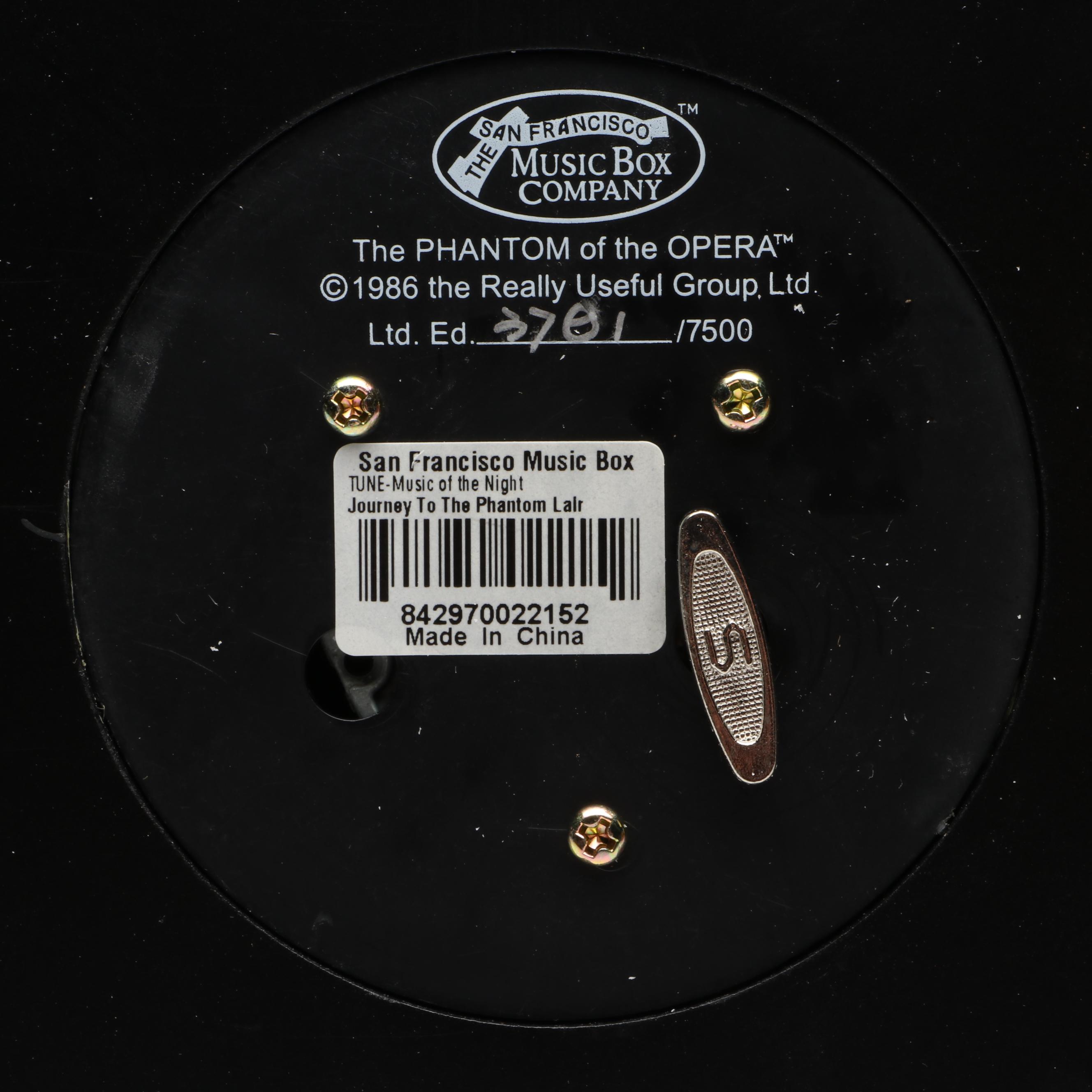 San Francisco Music Box Company "Journey to the Phantom Layer" and Circus Wagon