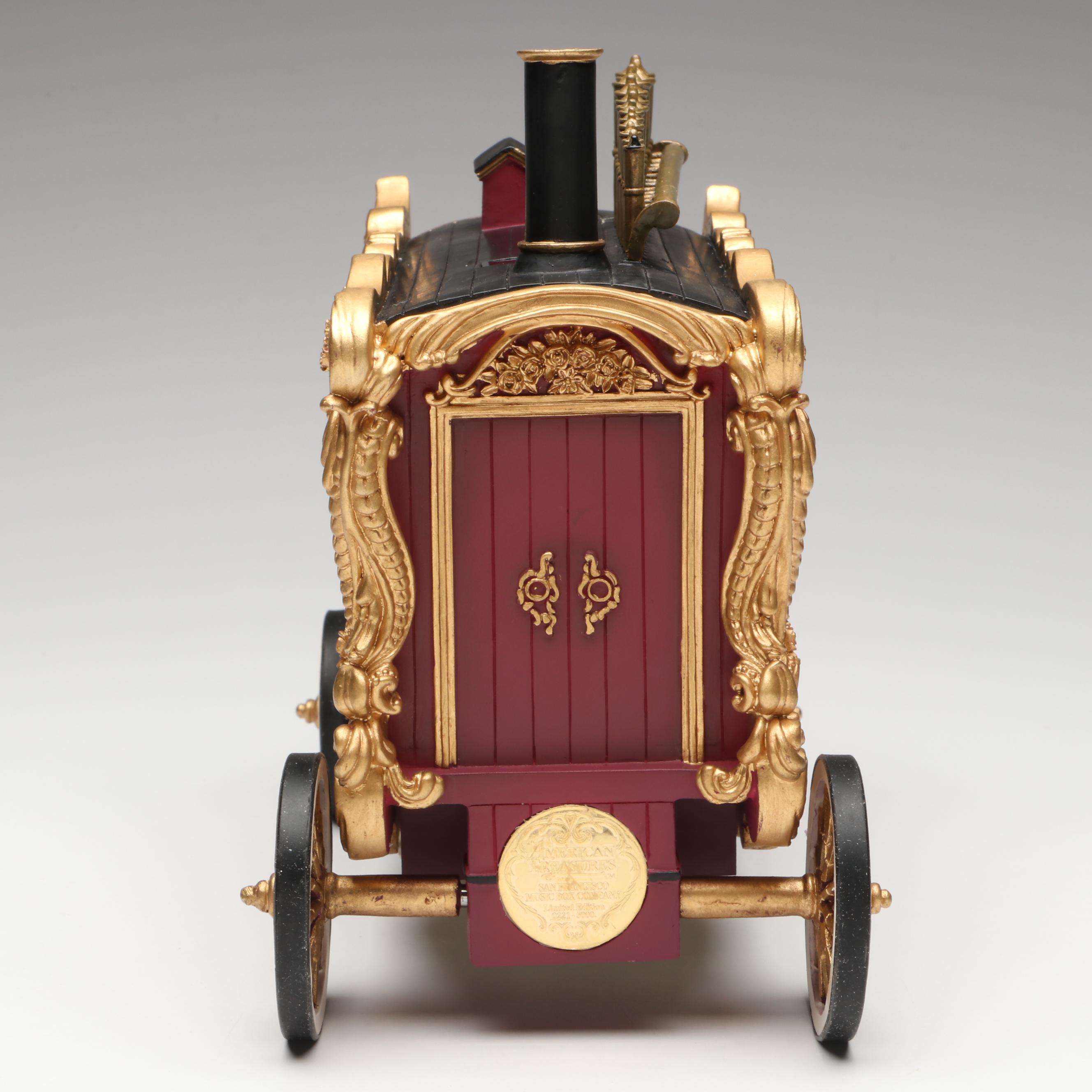 San Francisco Music Box Company "Journey to the Phantom Layer" and Circus Wagon