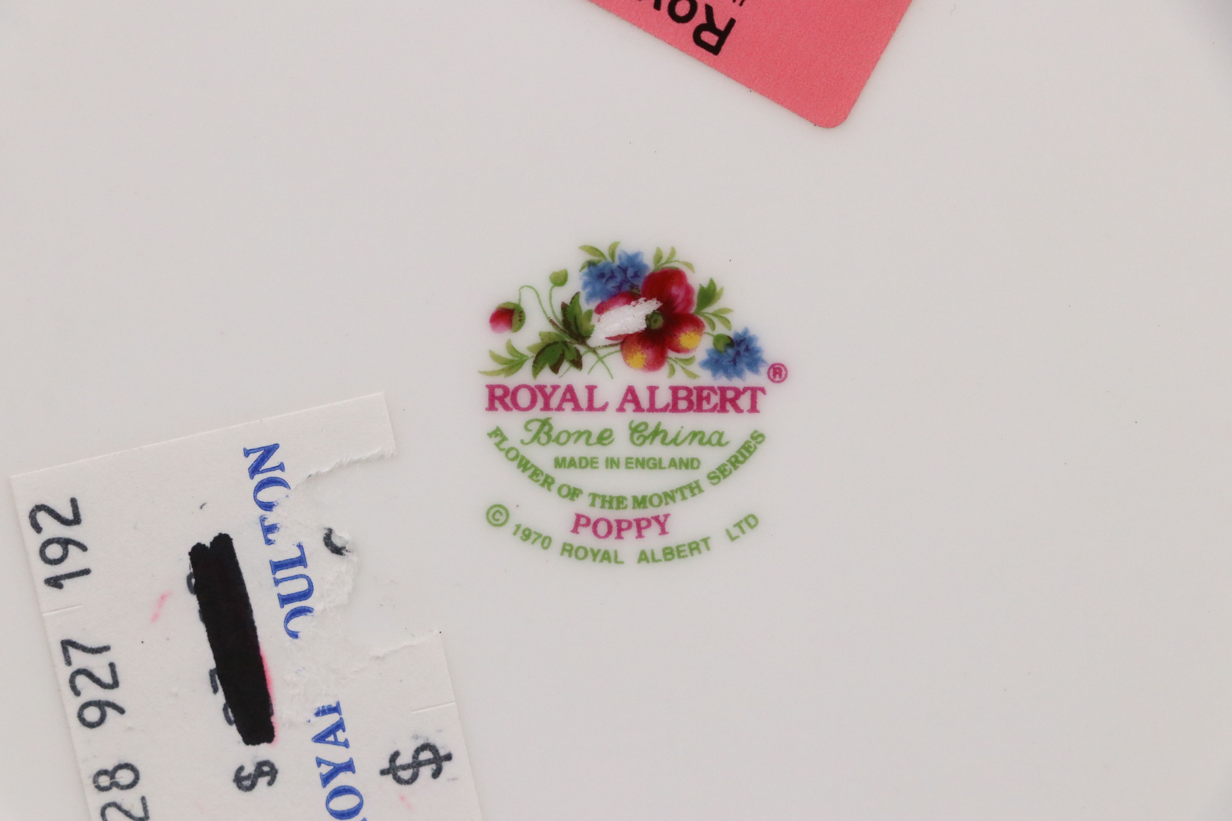 Royal Albert "Flower of the Month" Ceramic Teacups, Saucers with Other Serveware