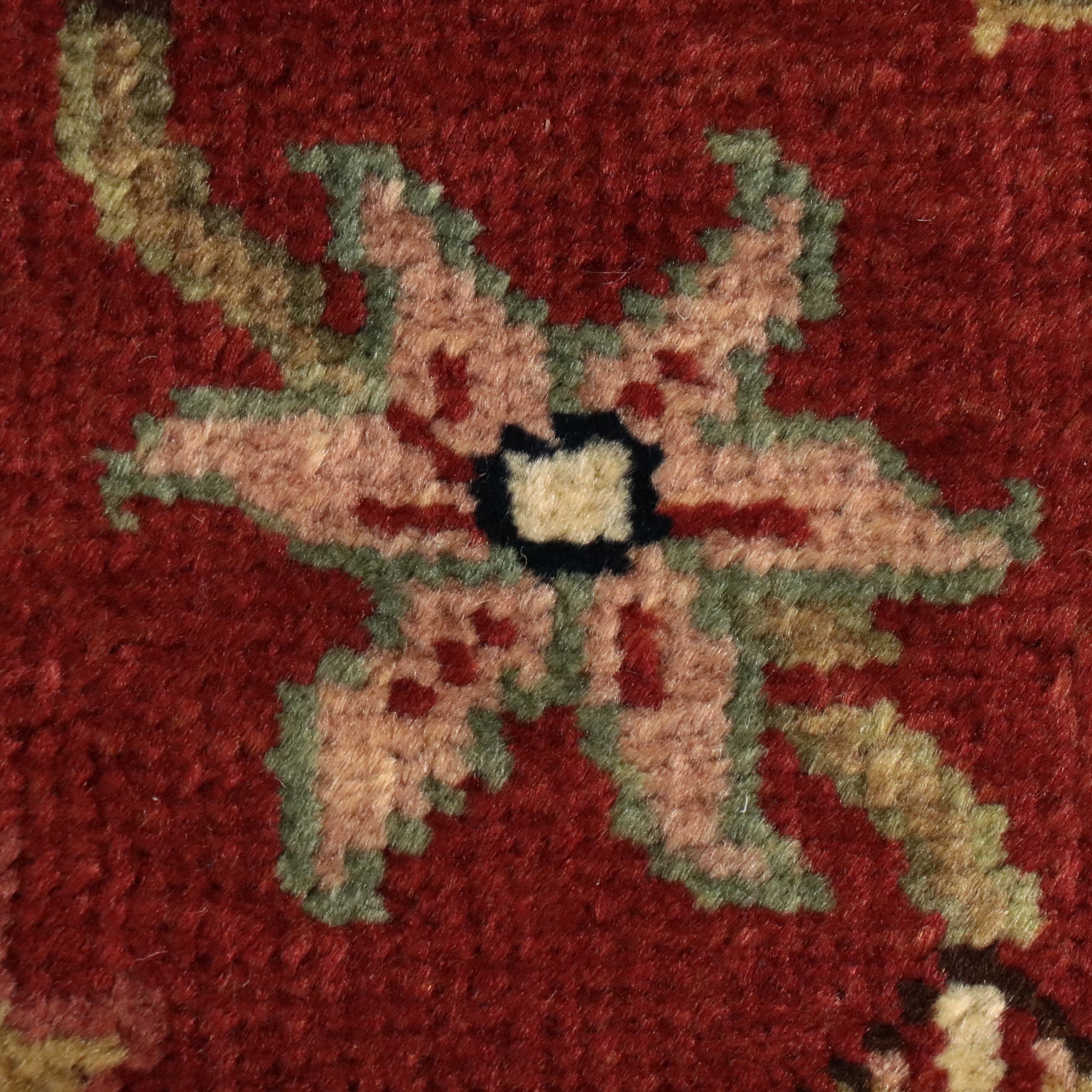 11'8 x 14'8 Hand-Knotted Indian Agra Room-Sized Rug