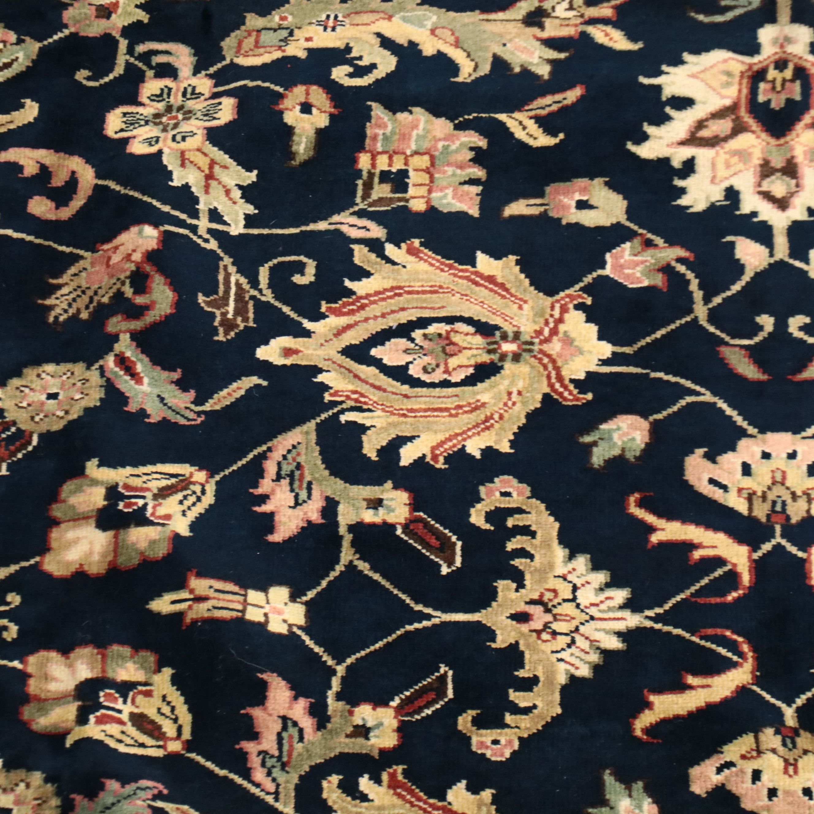 11'8 x 14'8 Hand-Knotted Indian Agra Room-Sized Rug