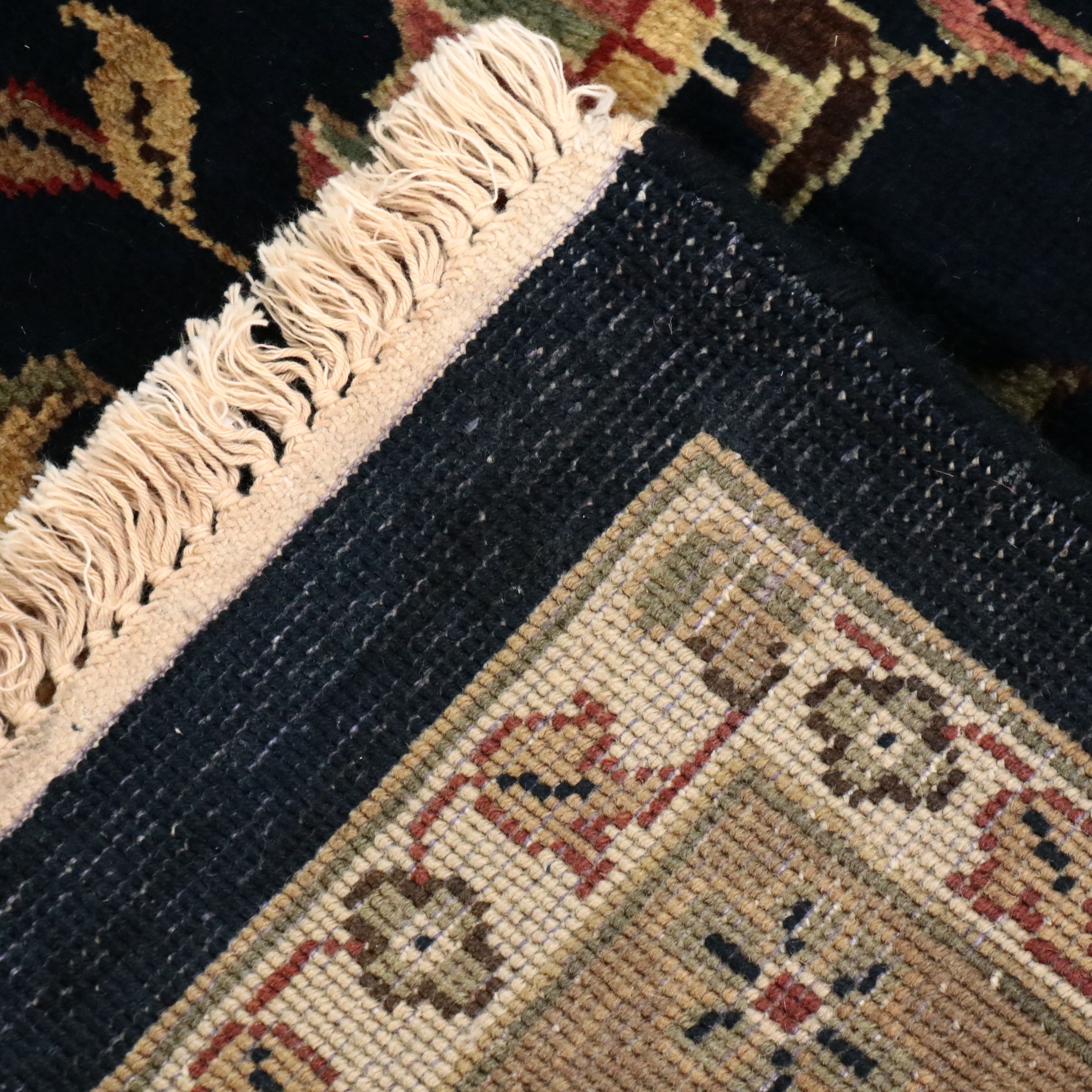 11'8 x 14'8 Hand-Knotted Indian Agra Room-Sized Rug