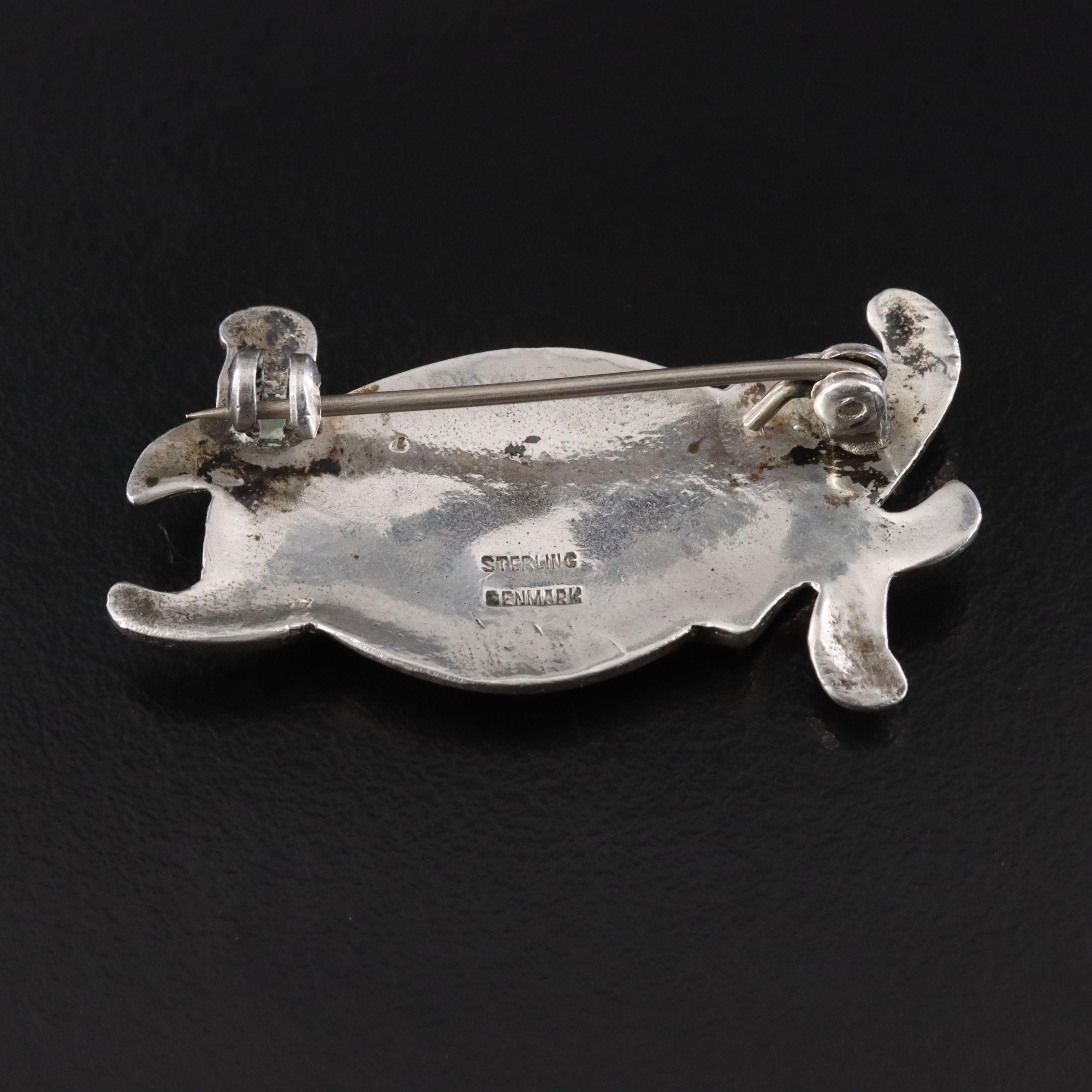 Vintage Danish Sterling Pisces Zodiac Fish Brooch