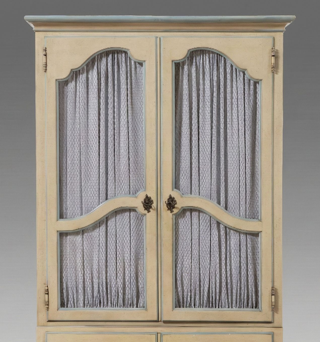 Milling Road Furniture French Provincial Style Painted Armoire