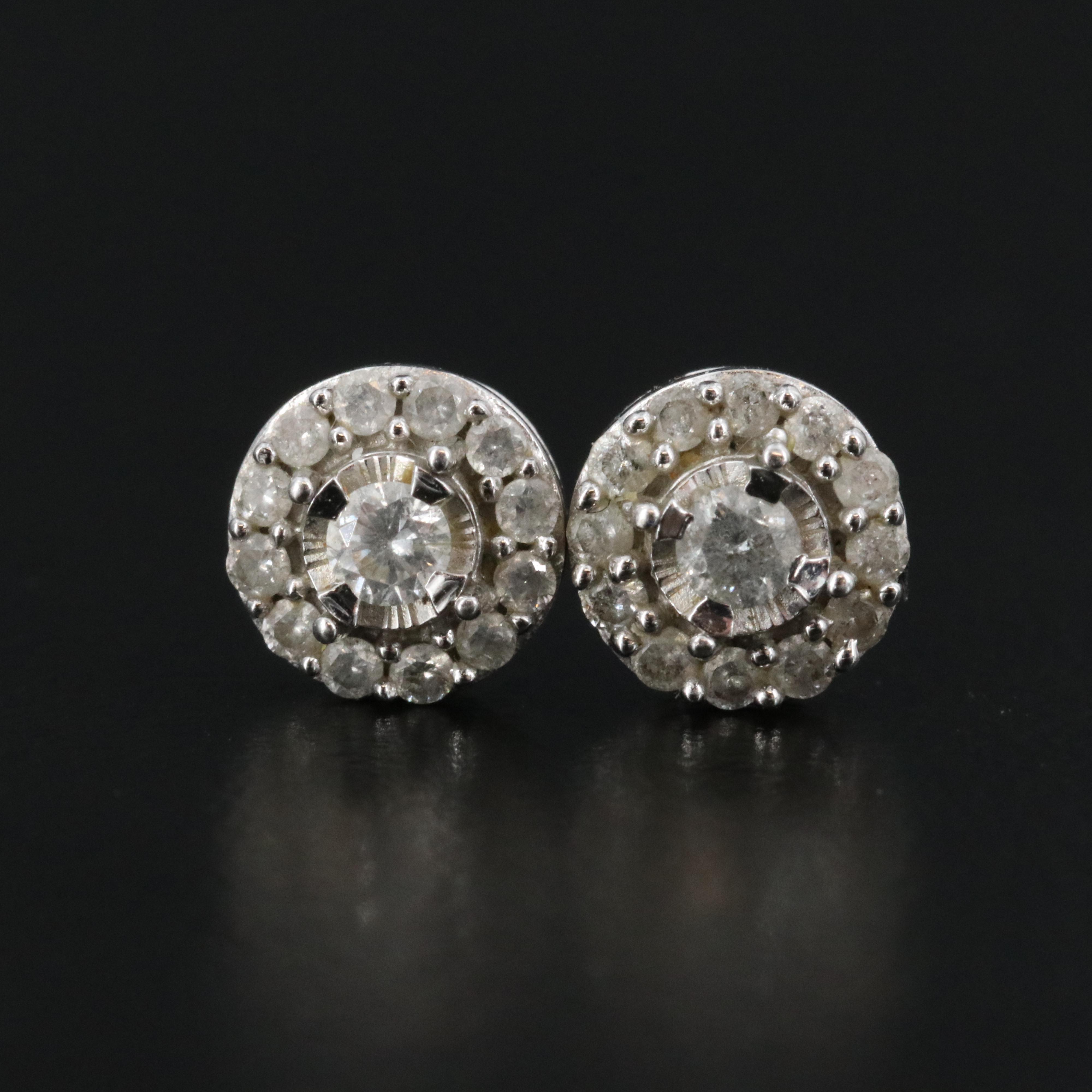 10K 0.36 CTW Diamond Earrings