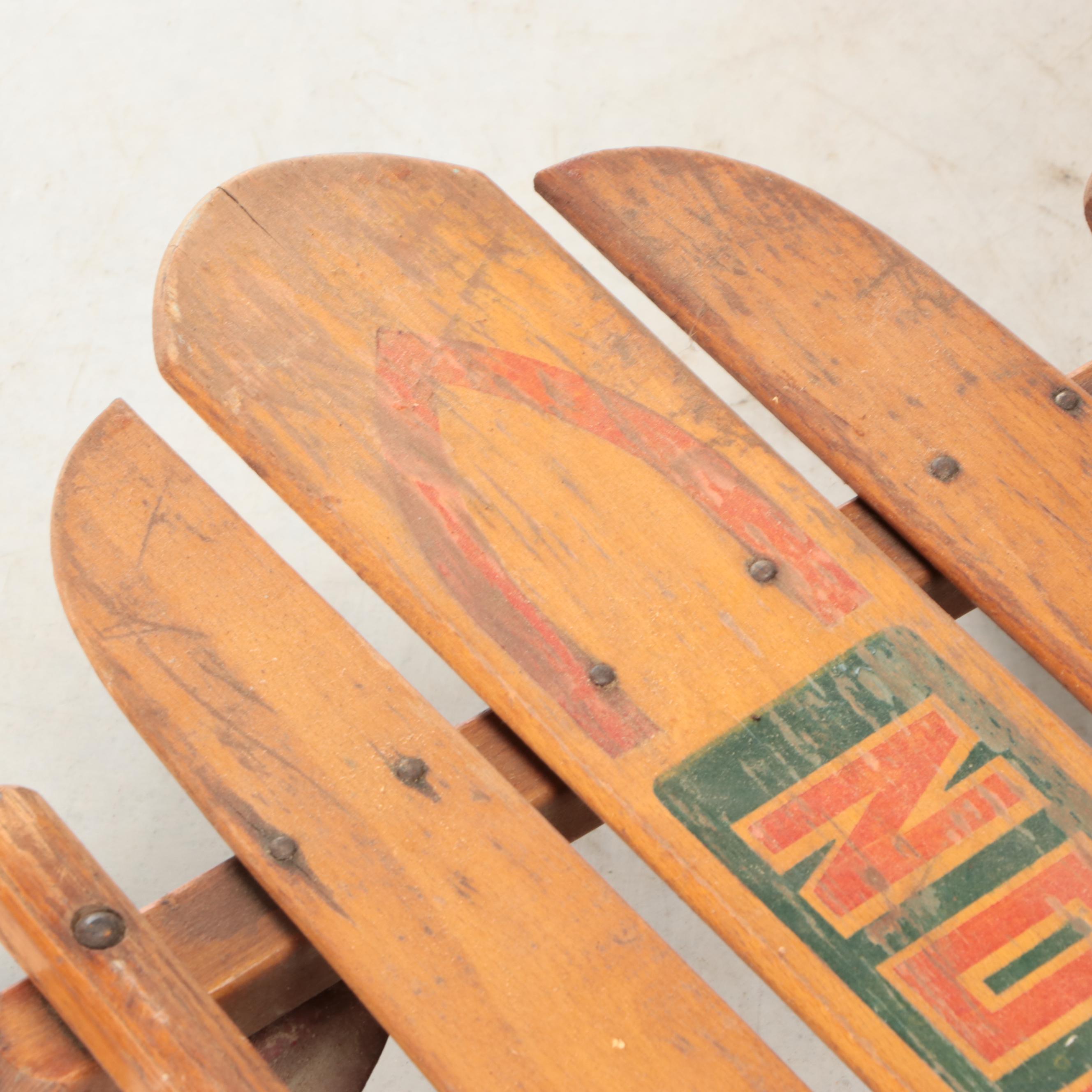 Champion and American Wooden Runner Sleds
