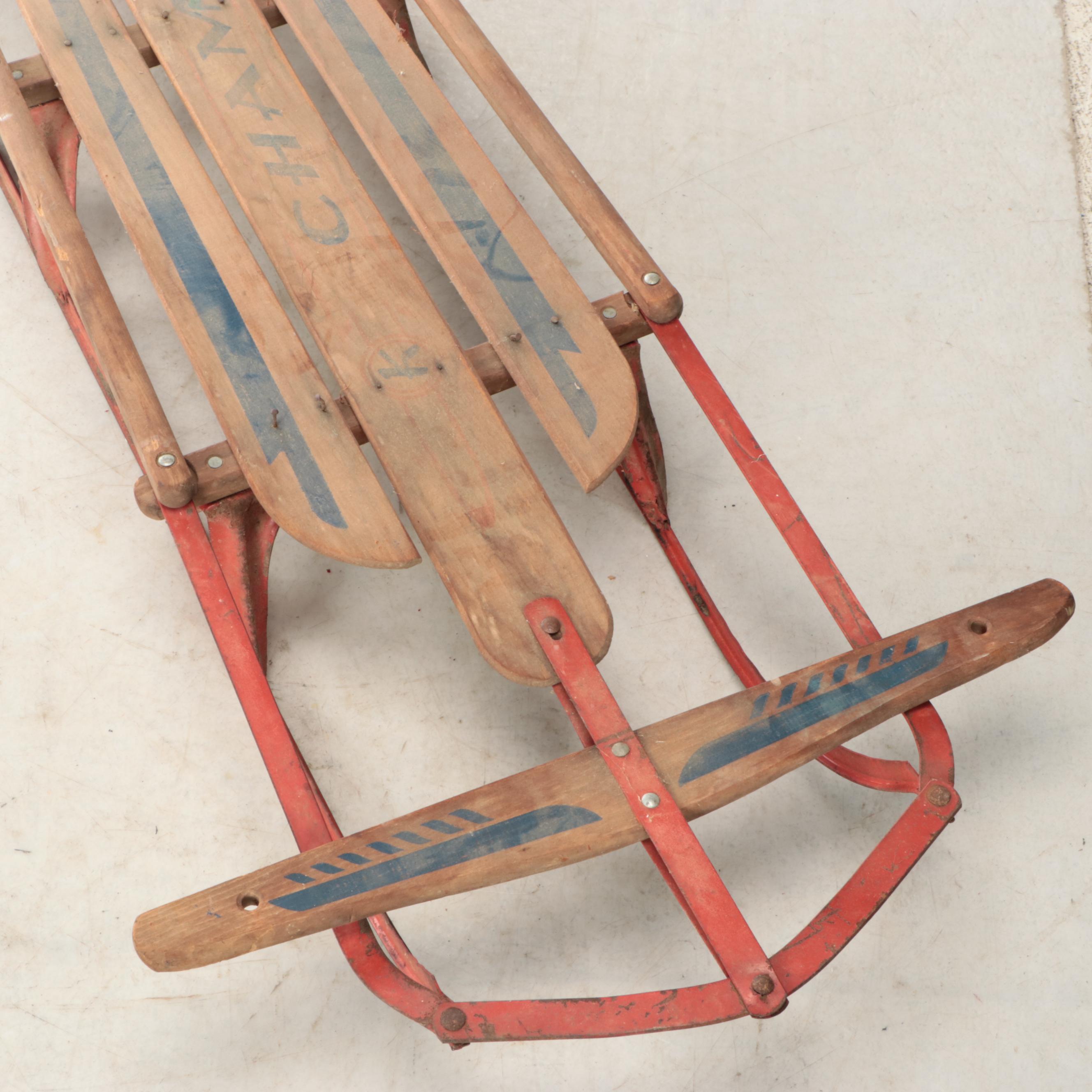 Champion and American Wooden Runner Sleds