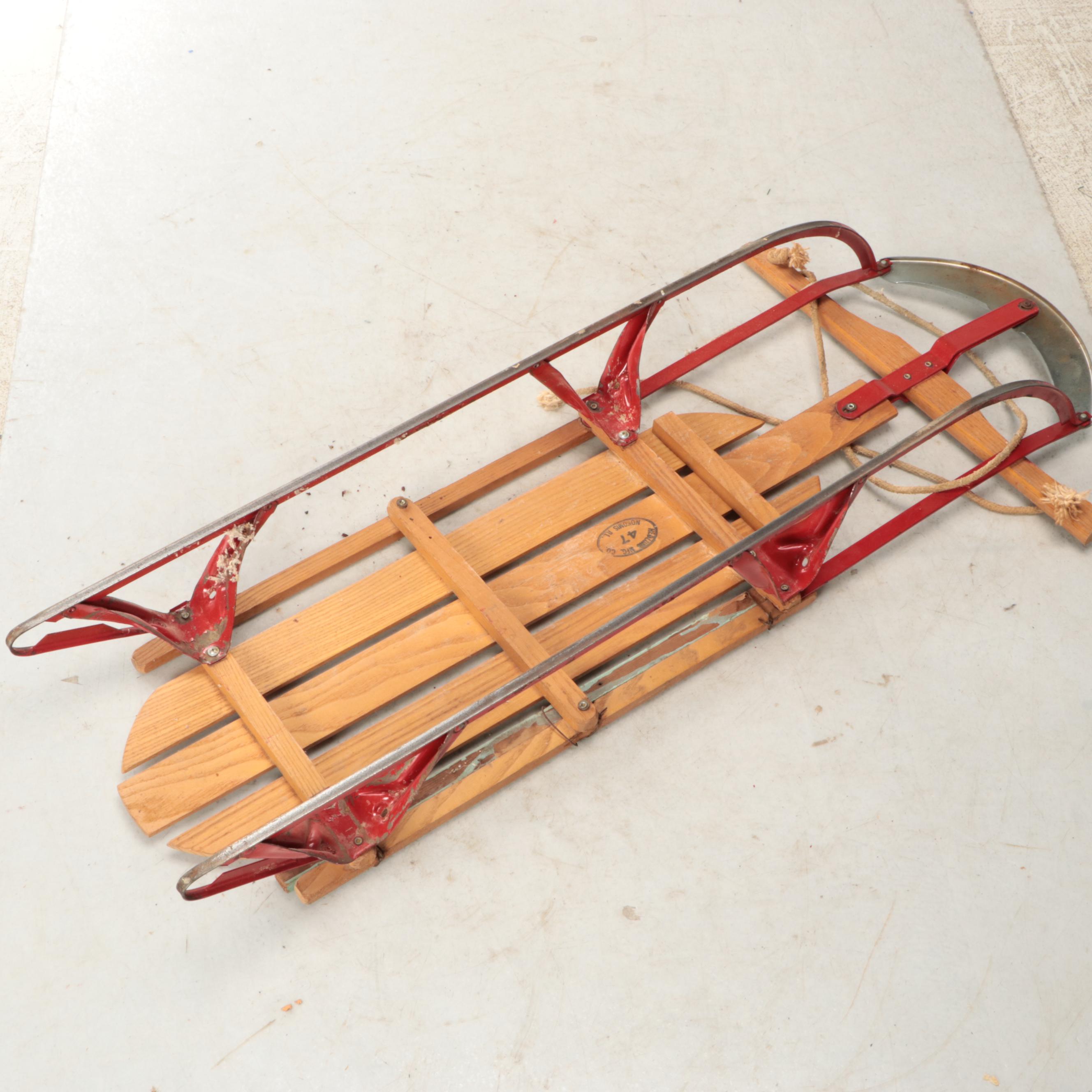 Champion and American Wooden Runner Sleds