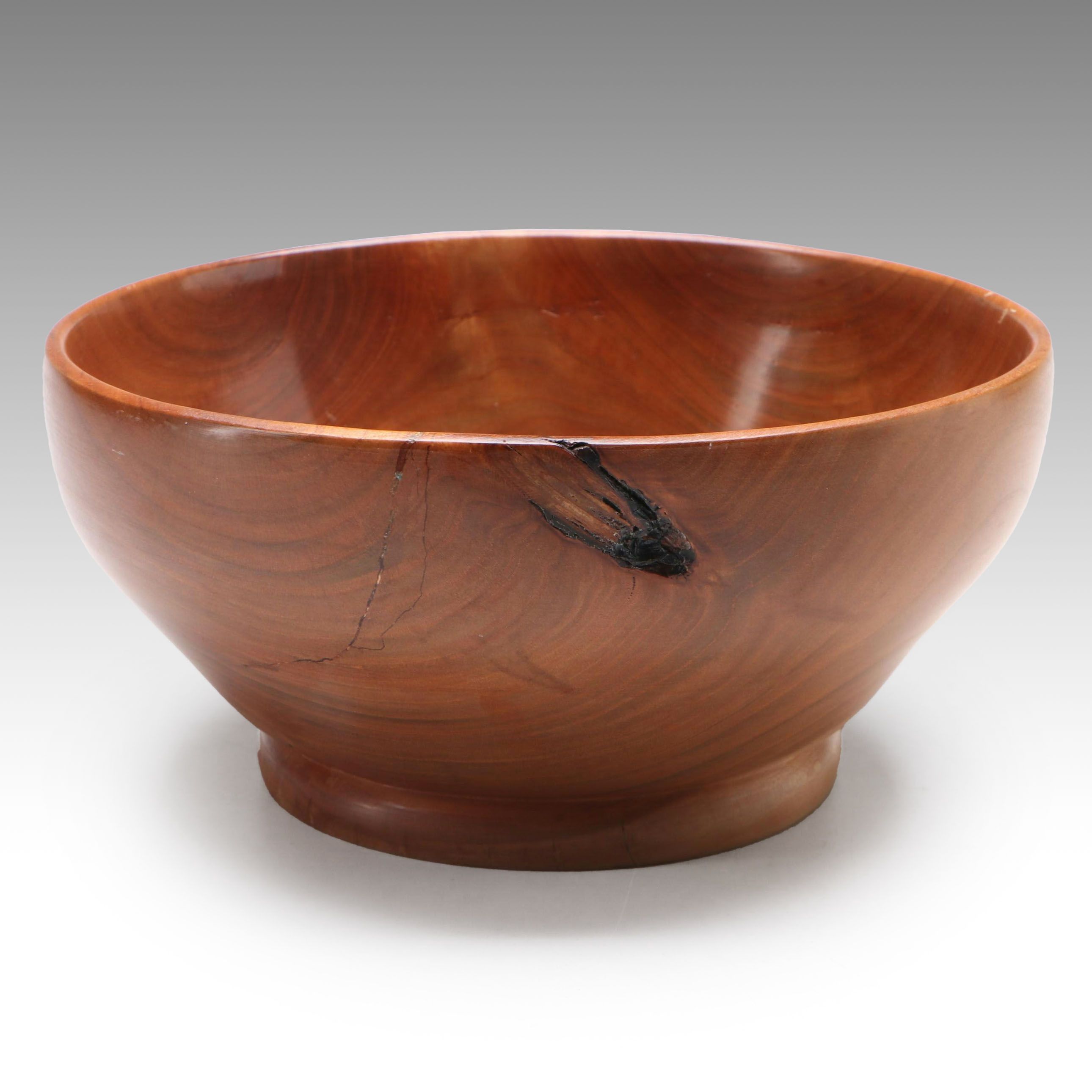 Ron Smucker Turned Cherry Wood Bowl, 2008