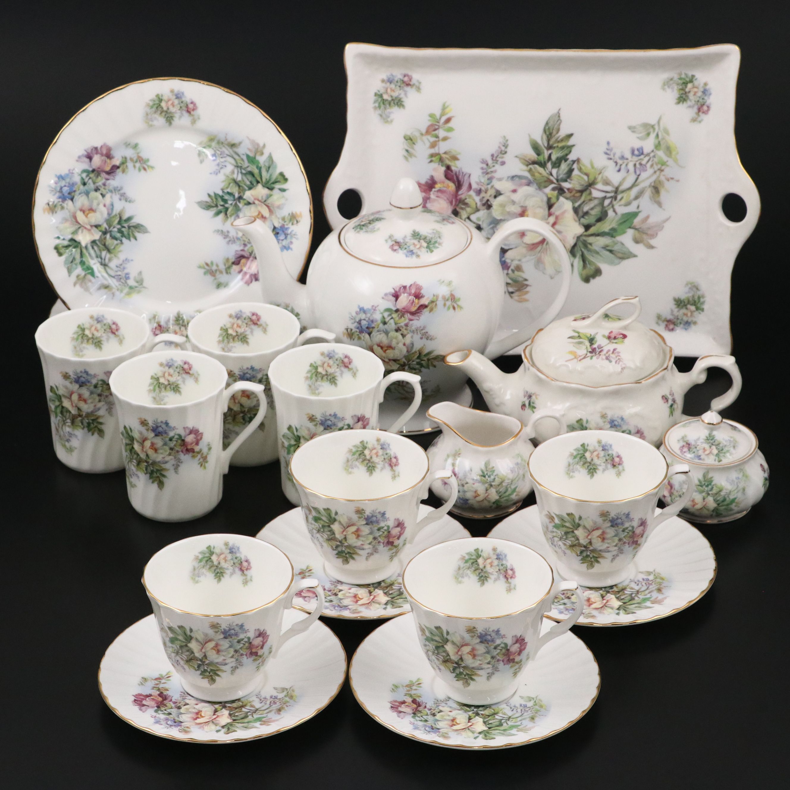 Royal Patrician "Aurora" Porcelain Tea Set and Accessories
