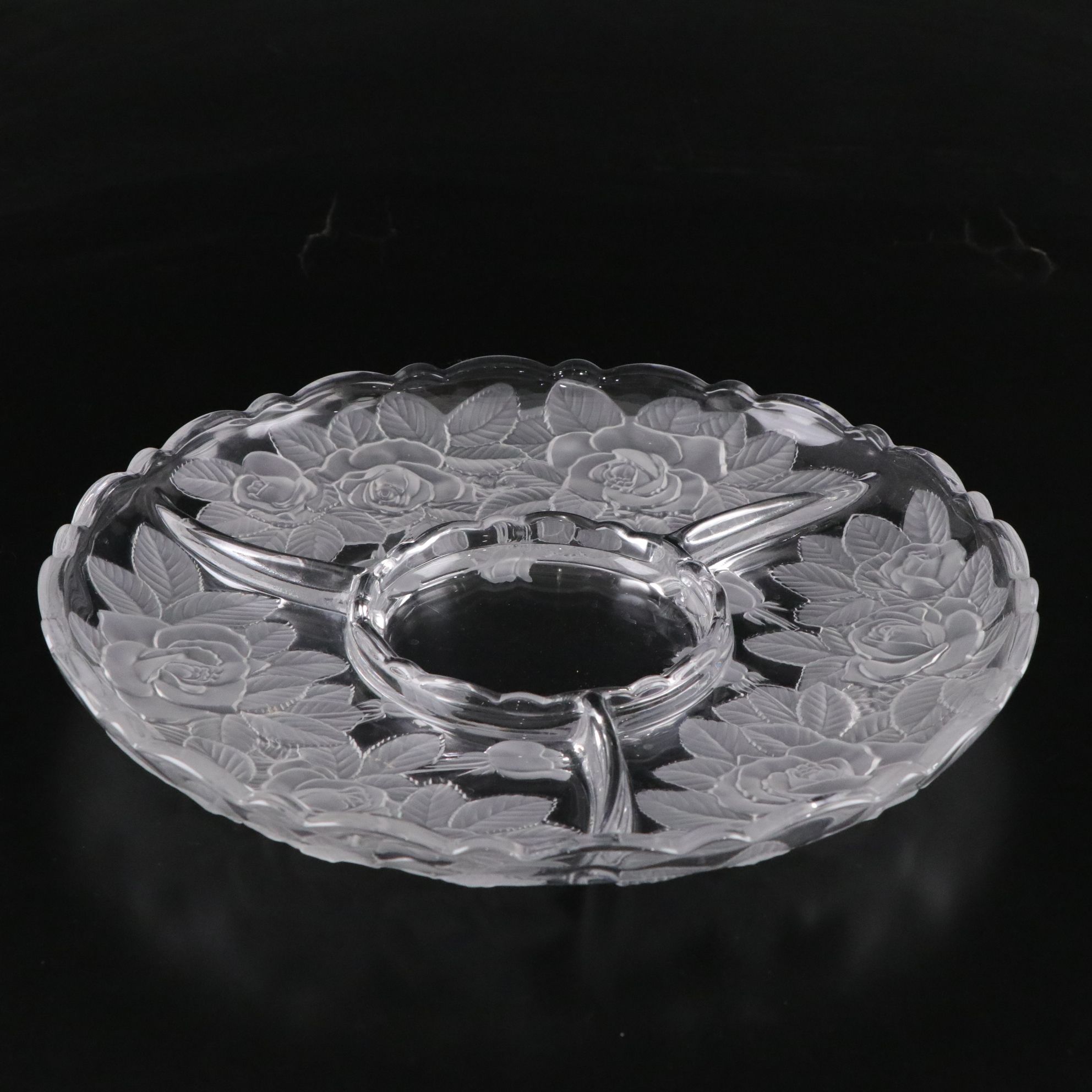 New Martinsville Glass "Flower Basket" Centerpiece Bowl with Other Serveware