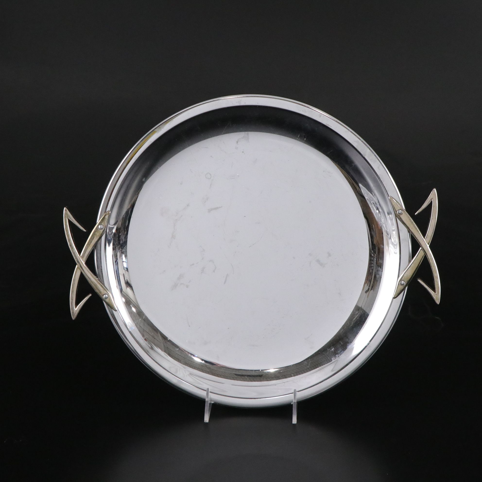 New Martinsville Glass "Flower Basket" Centerpiece Bowl with Other Serveware