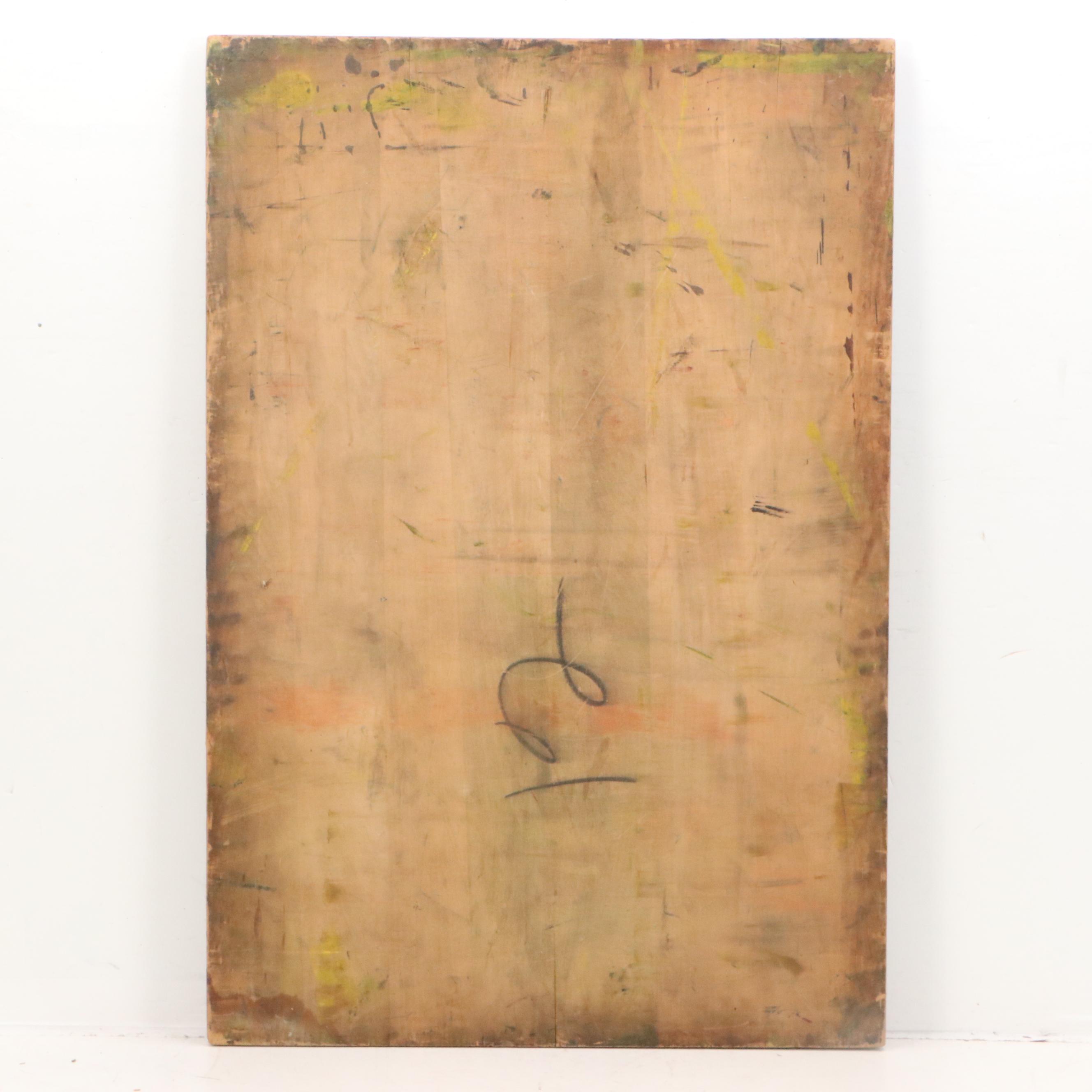 Carved Wood Advertisement/Sign Print Plate, Mid-20th Century