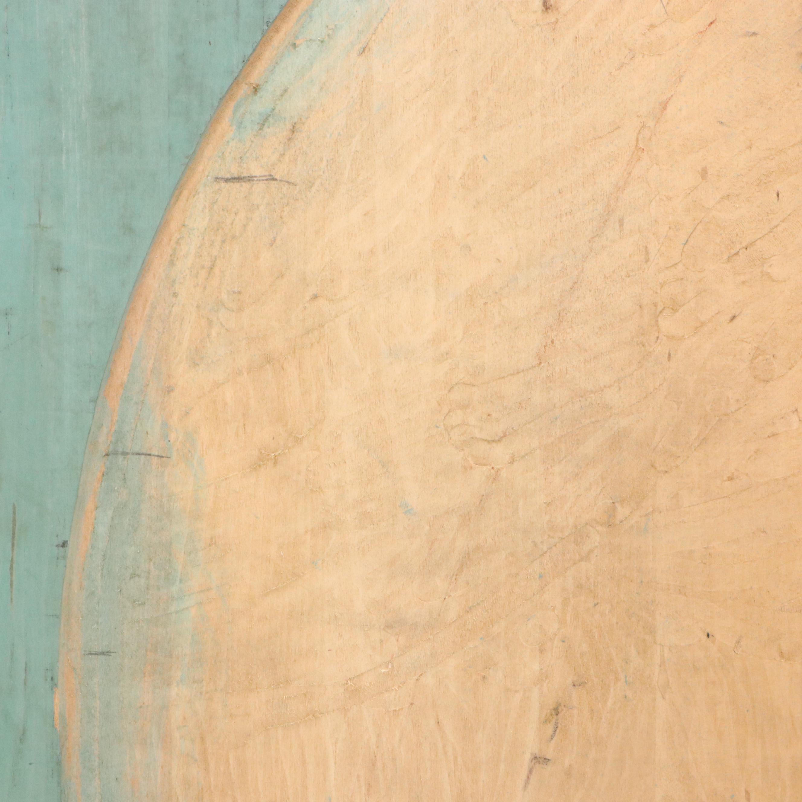 Carved Wood Advertisement/Sign Print Plate, Mid-20th Century