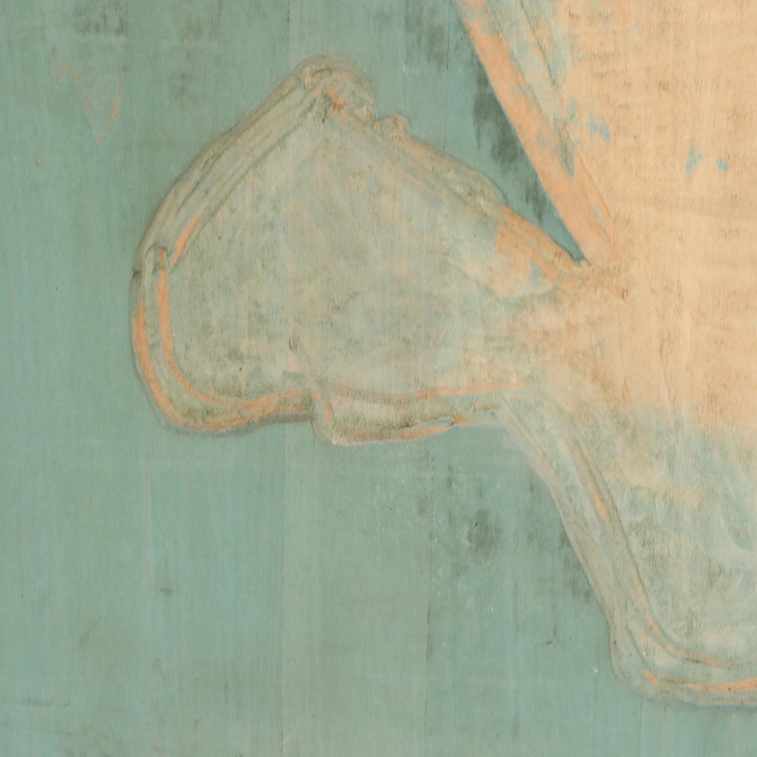 Carved Wood Advertisement/Sign Print Plate, Mid-20th Century